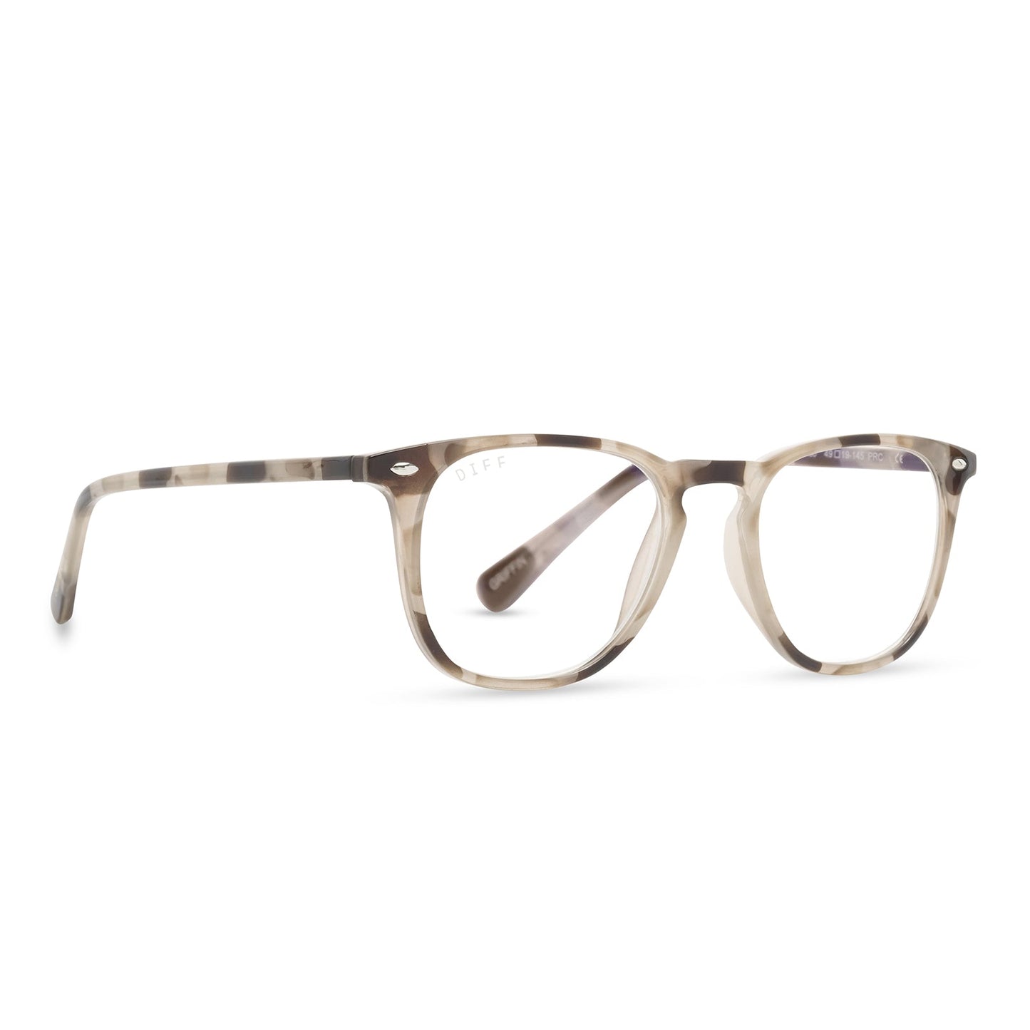 GRIFFIN - CREAM TORTOISE + BLUE LIGHT READERS