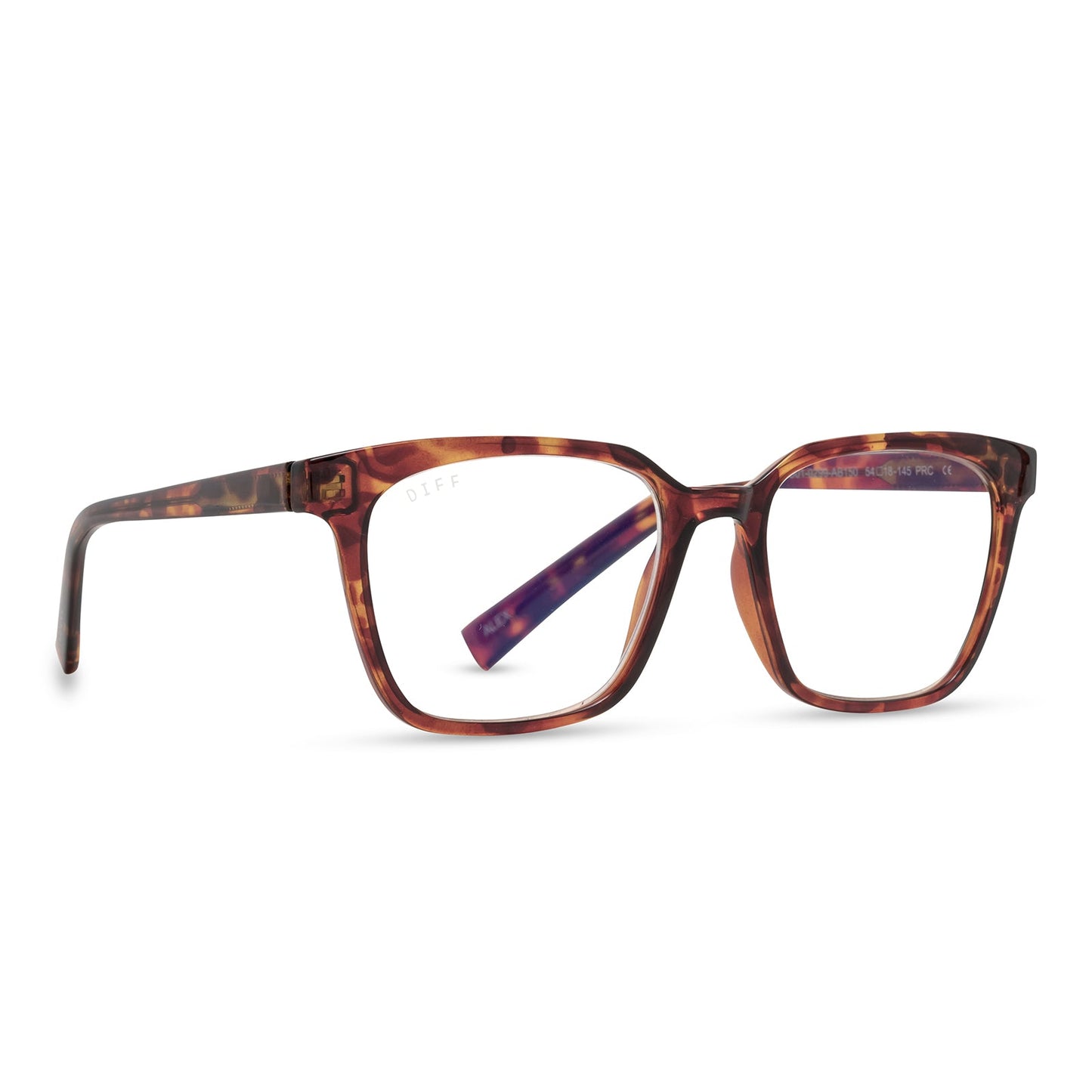 ALEX - AMBER TORTOISE + BLUE LIGHT READERS