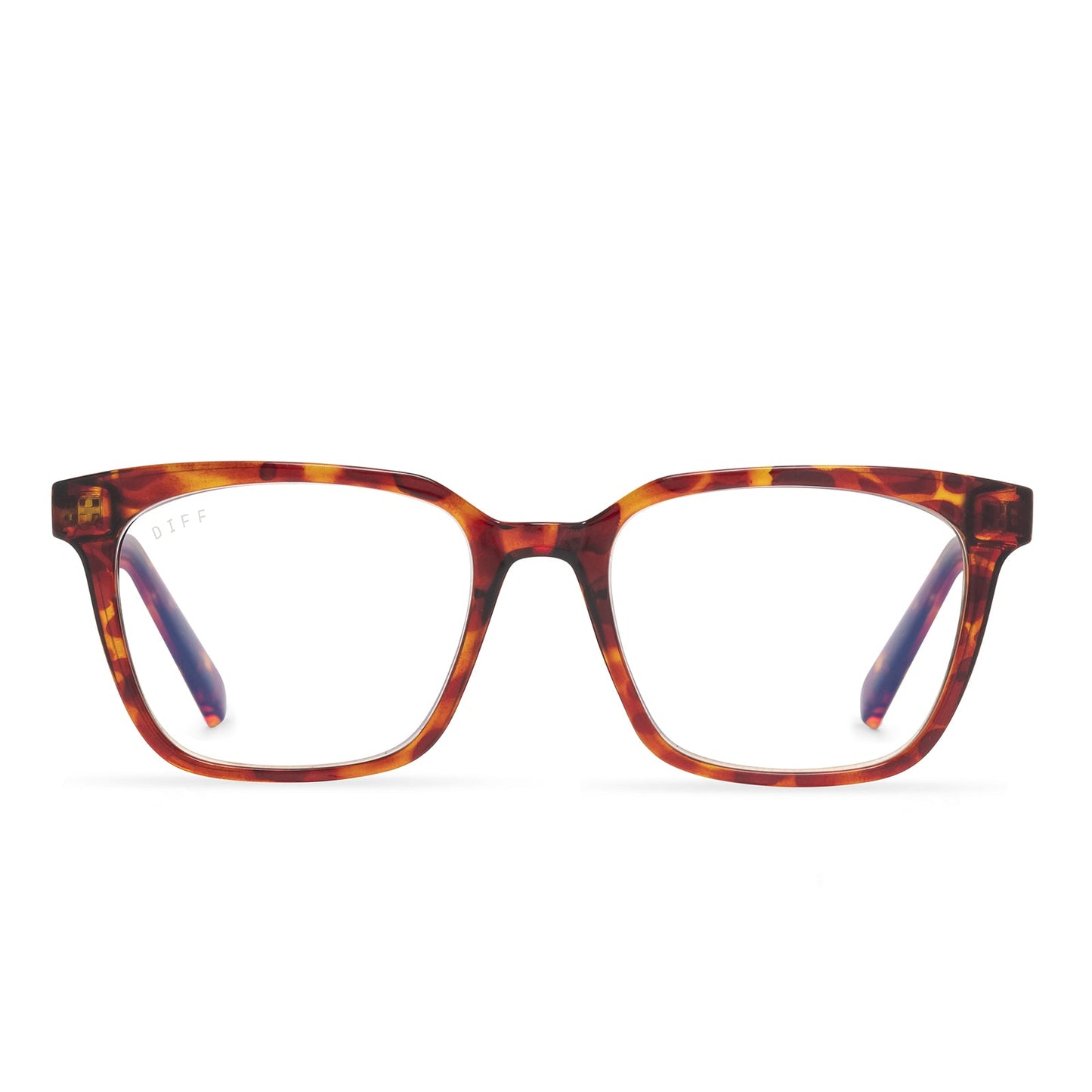 ALEX - AMBER TORTOISE + BLUE LIGHT READERS