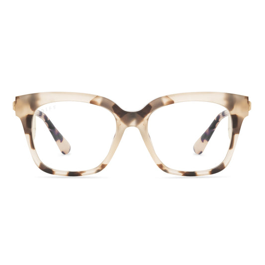 BELLA XS - CREAM TORTOISE + BLUE LIGHT GLASSES