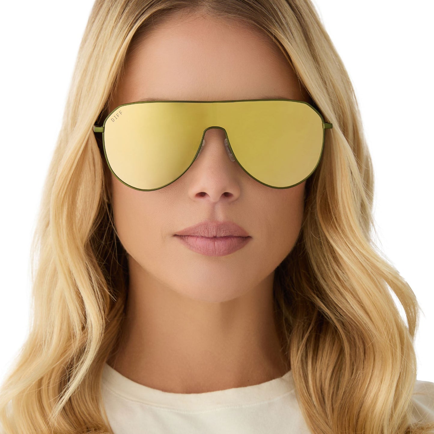 DASH SHIELD - MOSS METAL + MOSS MIRROR SUNGLASSES