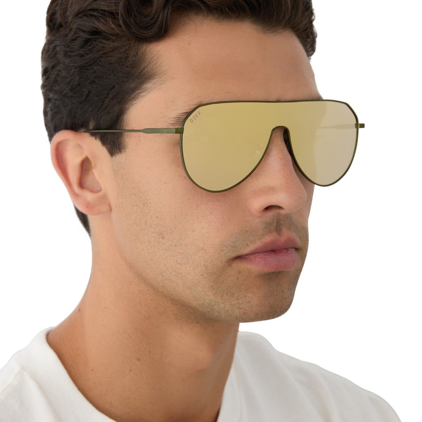 DASH SHIELD - MOSS METAL + MOSS MIRROR SUNGLASSES