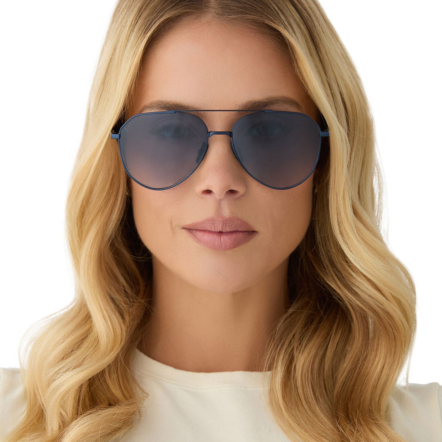 DASH XS - DEEP NAVY METAL + AEGEAN BLUE FLASH SUNGLASSES