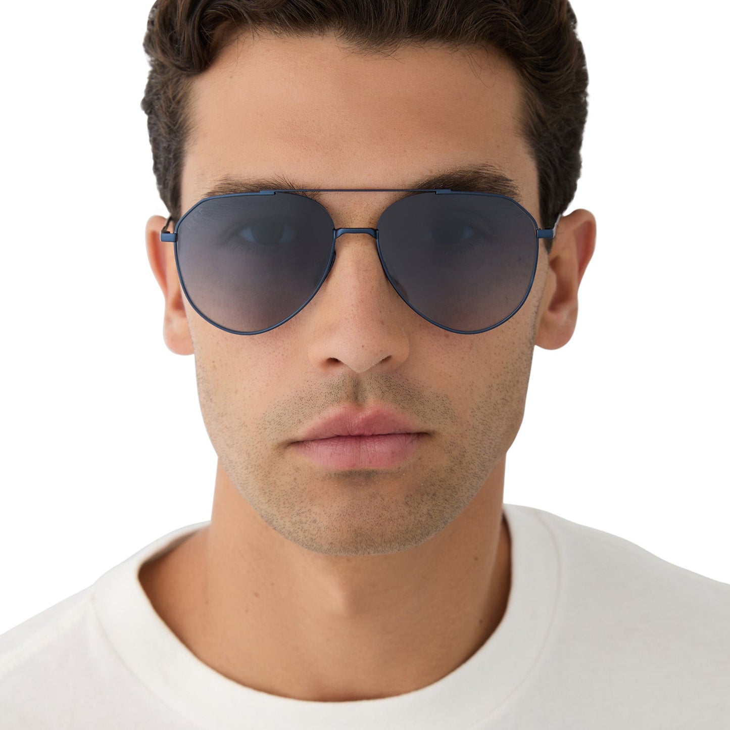 DASH XS - DEEP NAVY METAL + AEGEAN BLUE FLASH SUNGLASSES