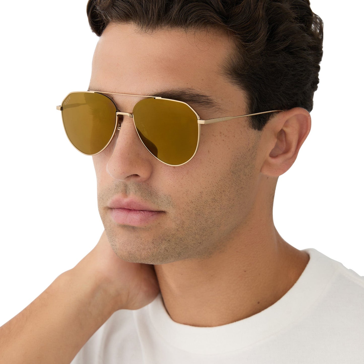 DASH XS - COPPER METAL + BROWN GOLD FLASH + POLARIZED SUNGLASSES