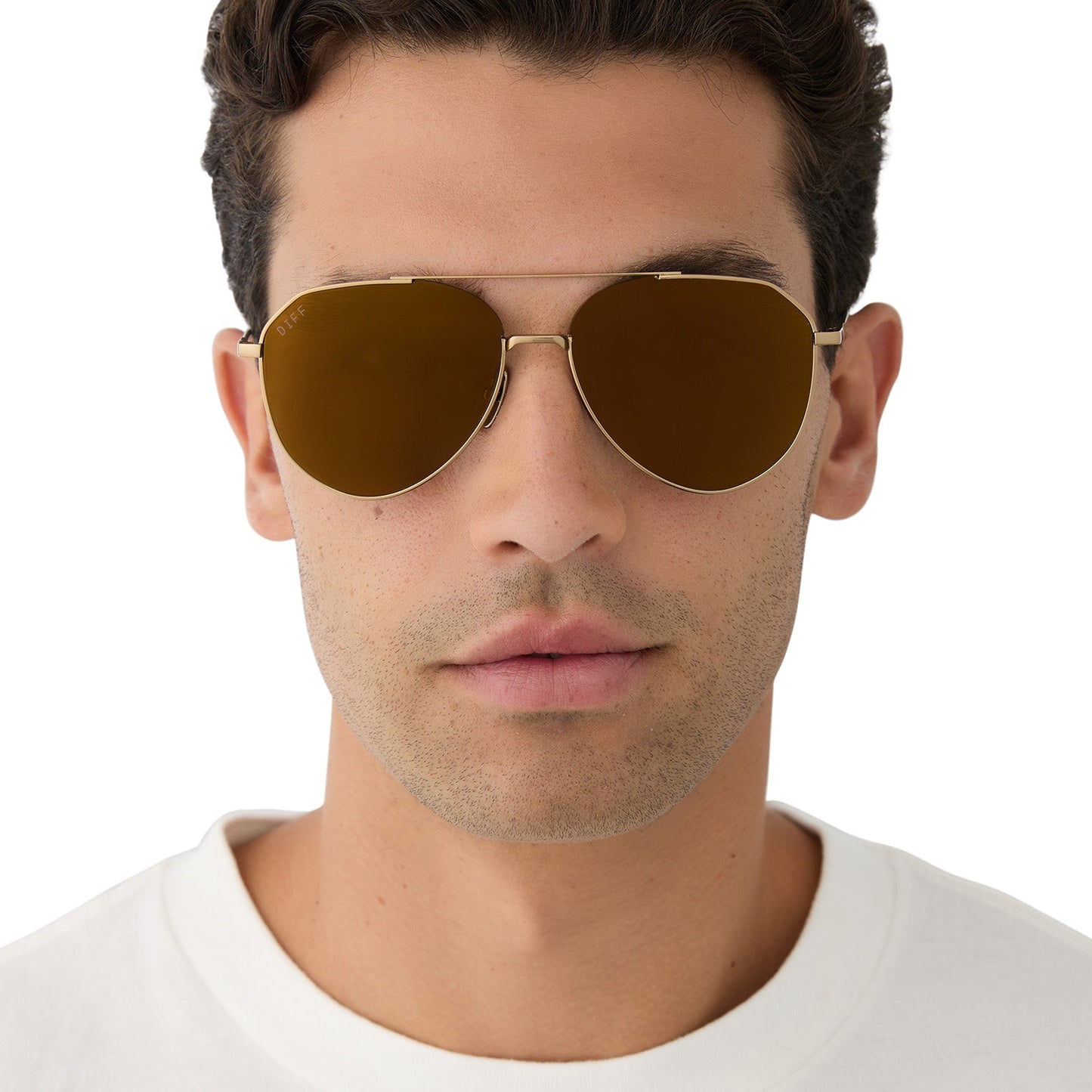 DASH XS - COPPER METAL + BROWN GOLD FLASH + POLARIZED SUNGLASSES