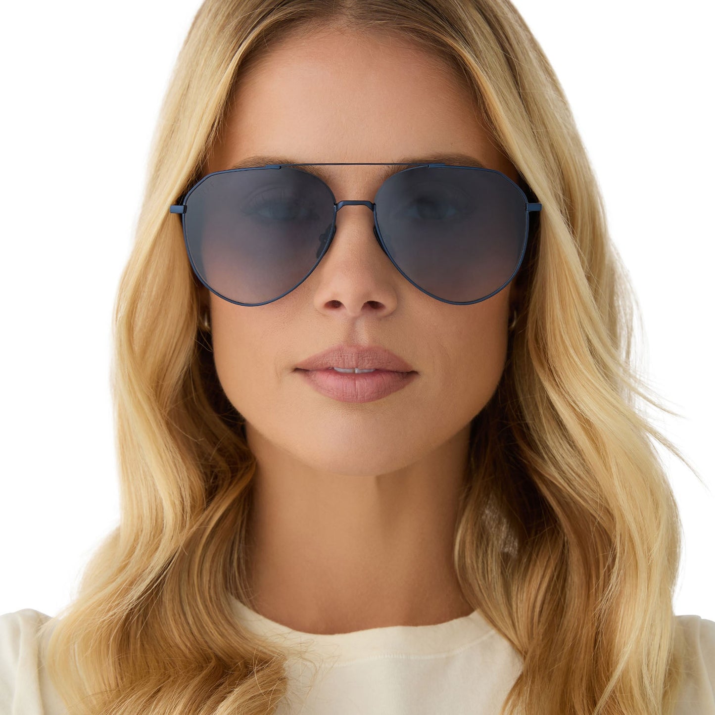 DASH - DEEP NAVY METAL + AEGEAN BLUE FLASH SUNGLASSES