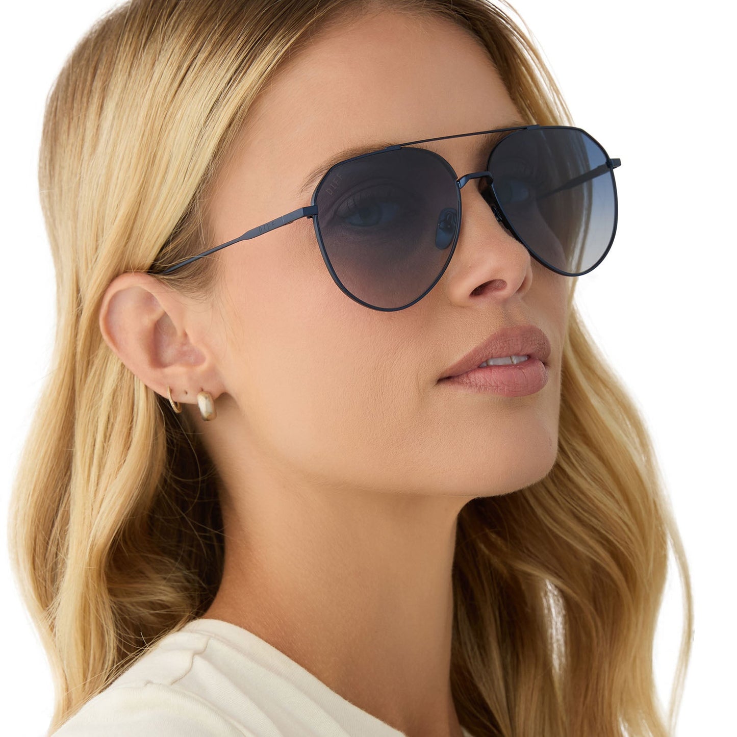 DASH - DEEP NAVY METAL + AEGEAN BLUE FLASH SUNGLASSES