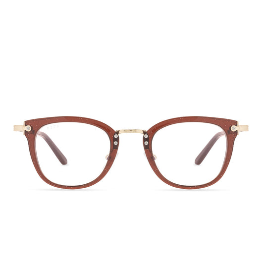 RUE - FESTIVE CHESTNUT + BLUE LIGHT GLASSES