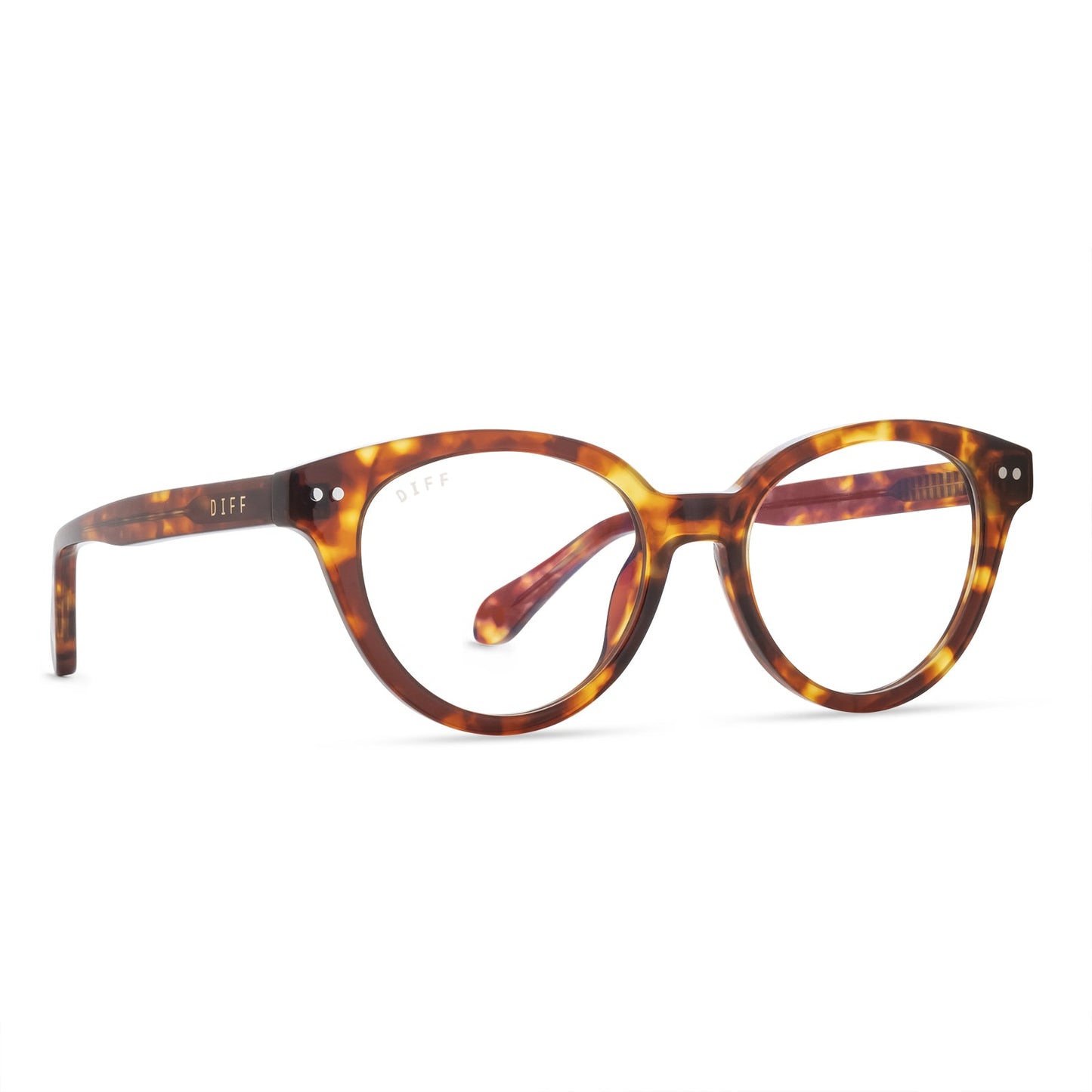 CARLY - AMBER TORTOISE + BLUE LIGHT TECHNOLOGY GLASSES