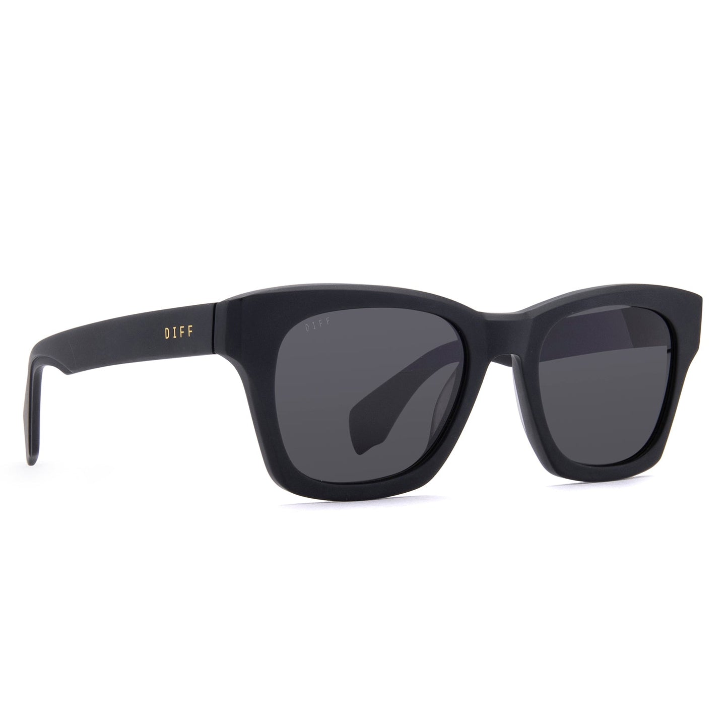 DEAN - MATTE BLACK + GREY POLARIZED SUNGLASSES