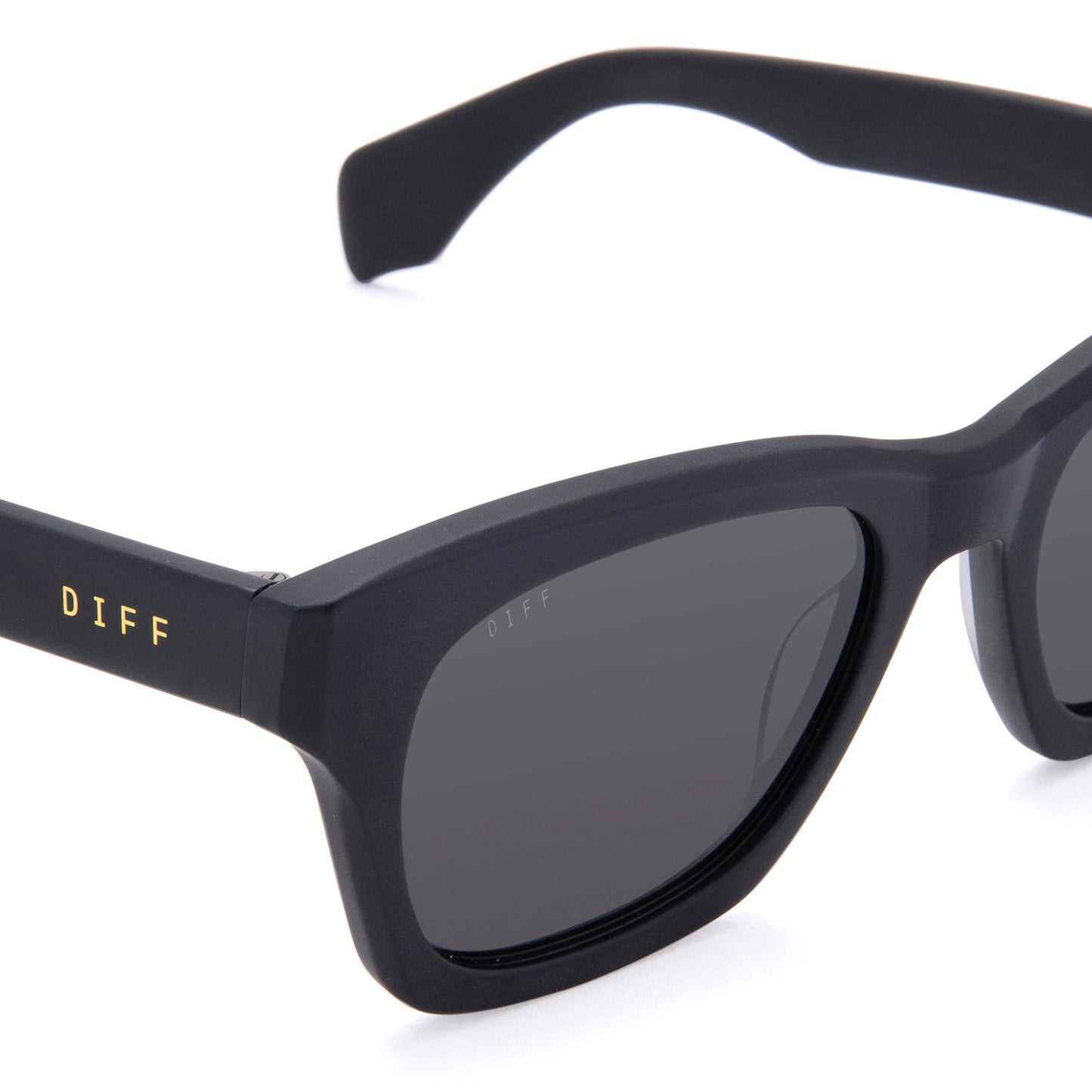 DEAN - MATTE BLACK + GREY POLARIZED SUNGLASSES