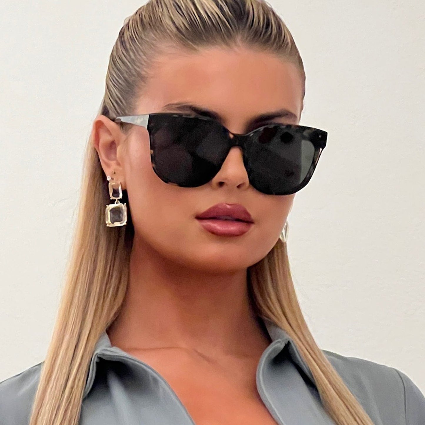 GIA - ESPRESSO TORTOISE + GREY SUNGLASSES