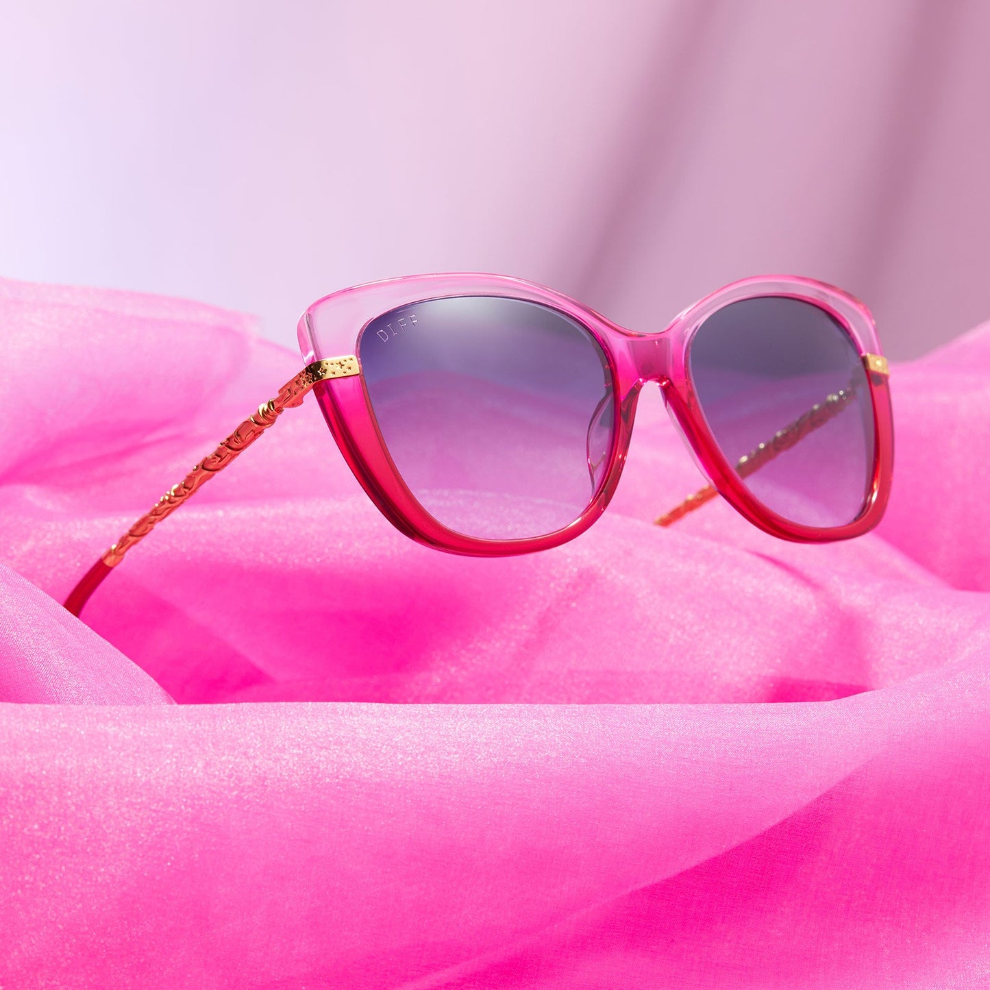 HERMIONE GRANGER™ 2.0 - OMBRÉ PINK + BLUE BELL GRADIENT SUNGLASSES