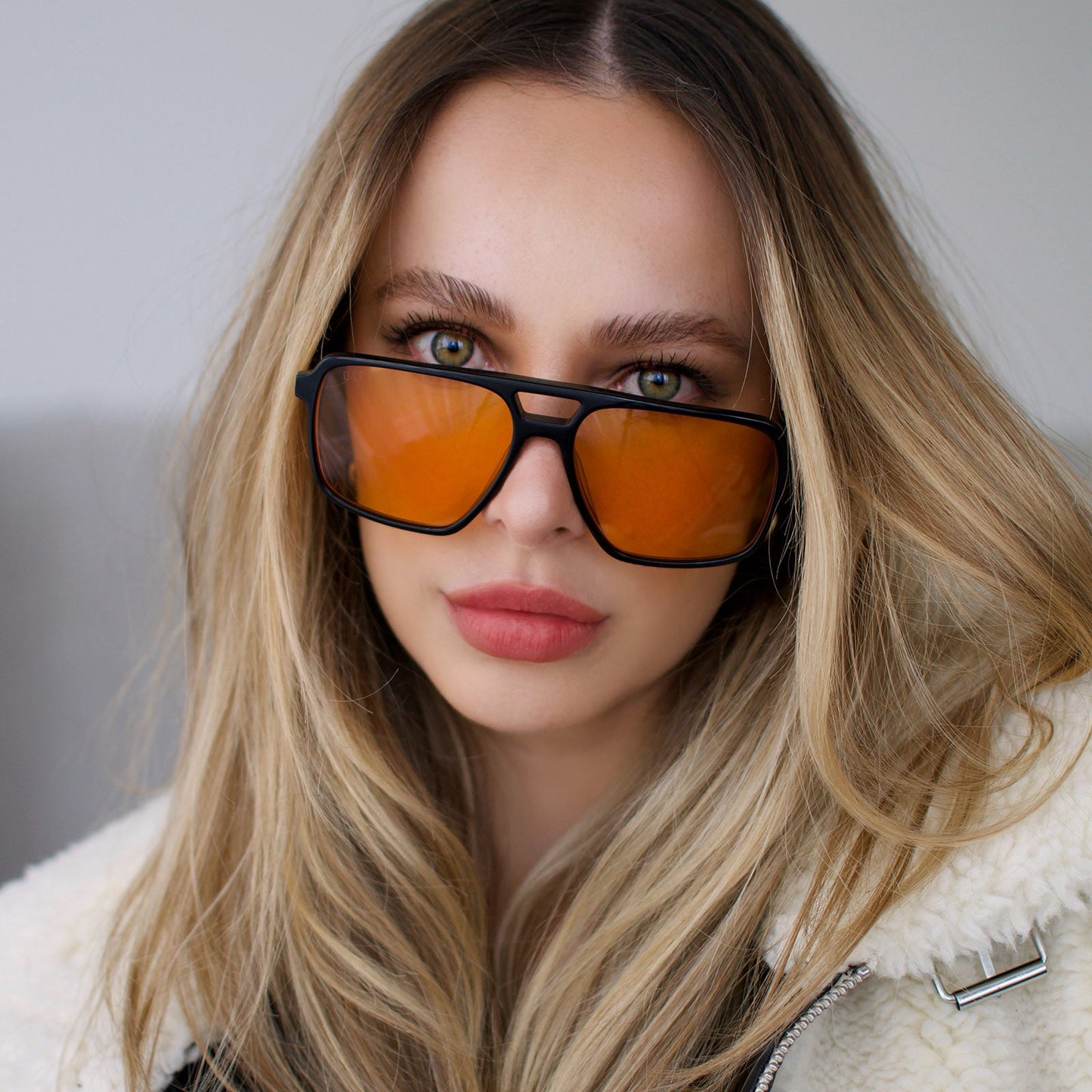 FENNEC SHAND™ - BLACK + ORANGE SUNGLASSES