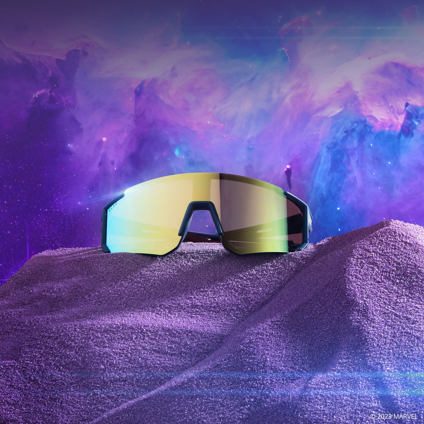 TEAM SUIT - CELESTIAL BLUE/RED + GALACTIC GOLD MIRROR + POLARIZED SUNGLASSES