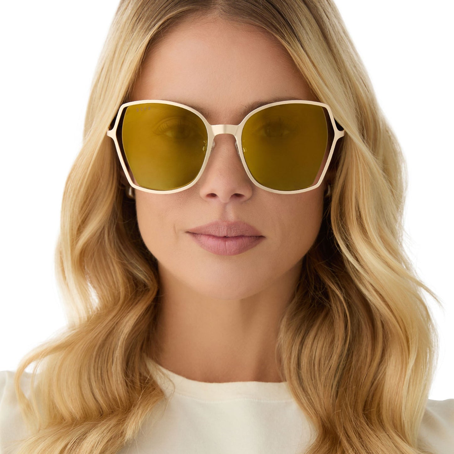 DONNA III - GOLD + MOSS MIRROR + POLARIZED SUNGLASSES