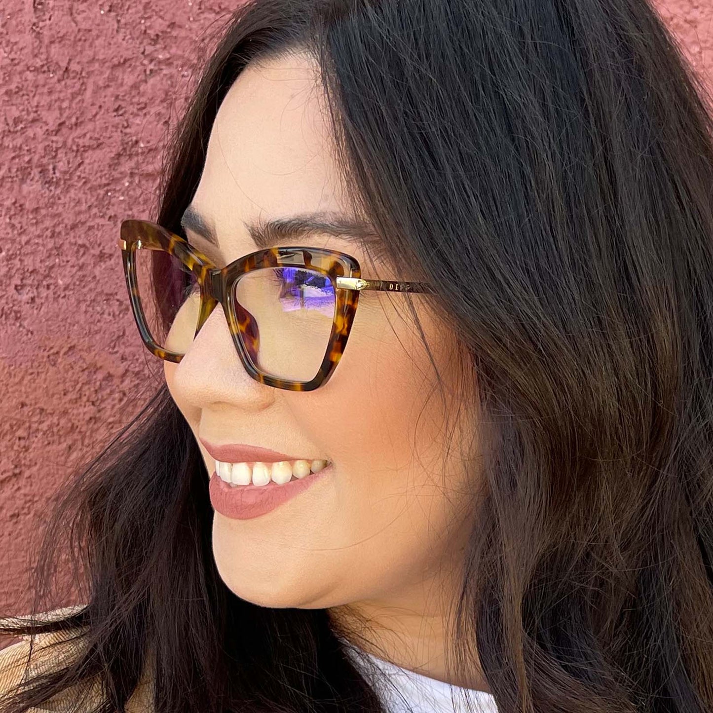 MILA - AMBER TORTOISE + BLUE LIGHT TECHNOLOGY GLASSES