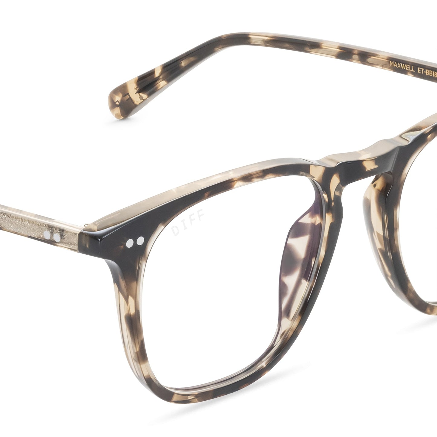 MAXWELL - ESPRESSO TORTOISE + BLUE LIGHT TECHNOLOGY GLASSES