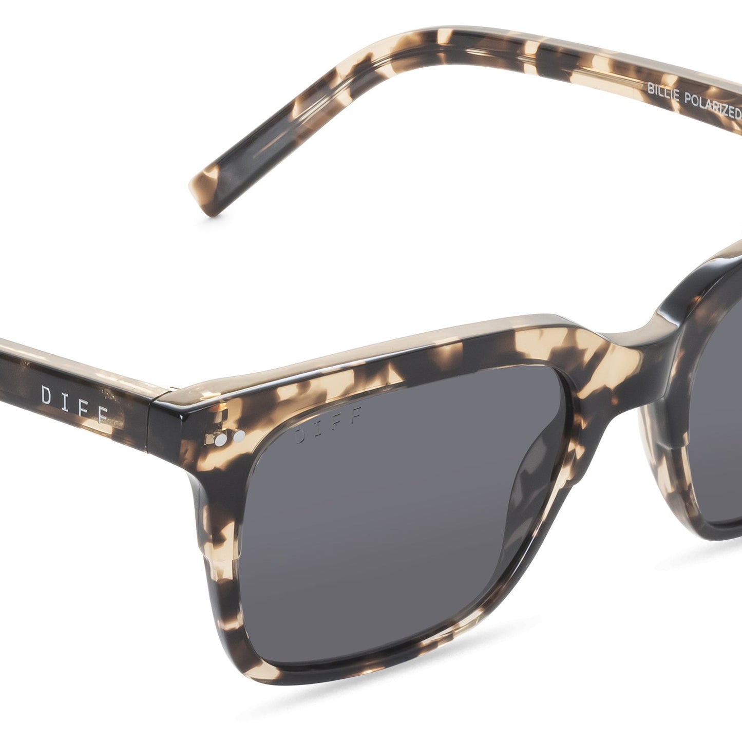 BILLIE - ESPRESSO TORTOISE + GREY + POLARIZED SUNGLASSES