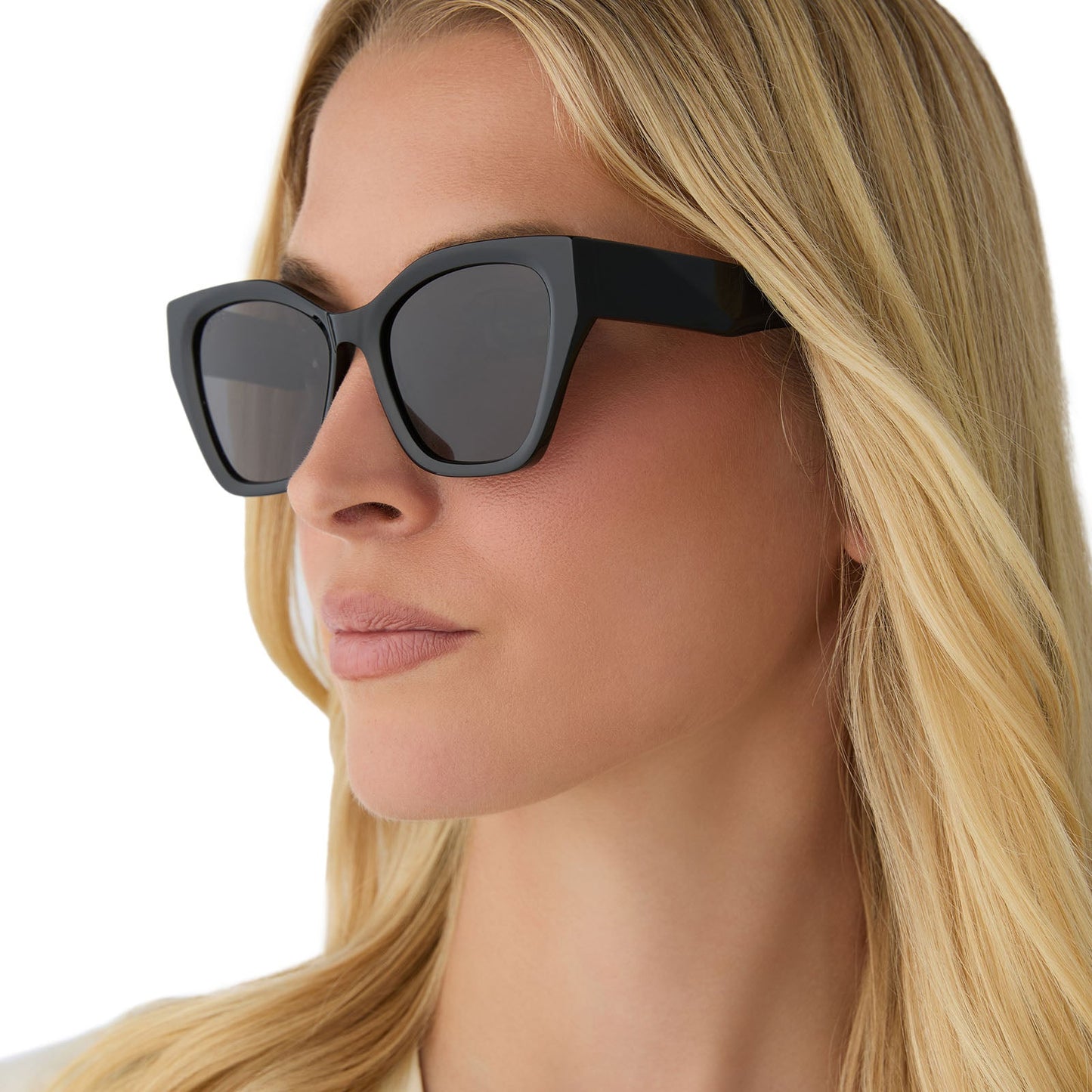 EVIE - BLACK + GREY + POLARIZED SUNGLASSES