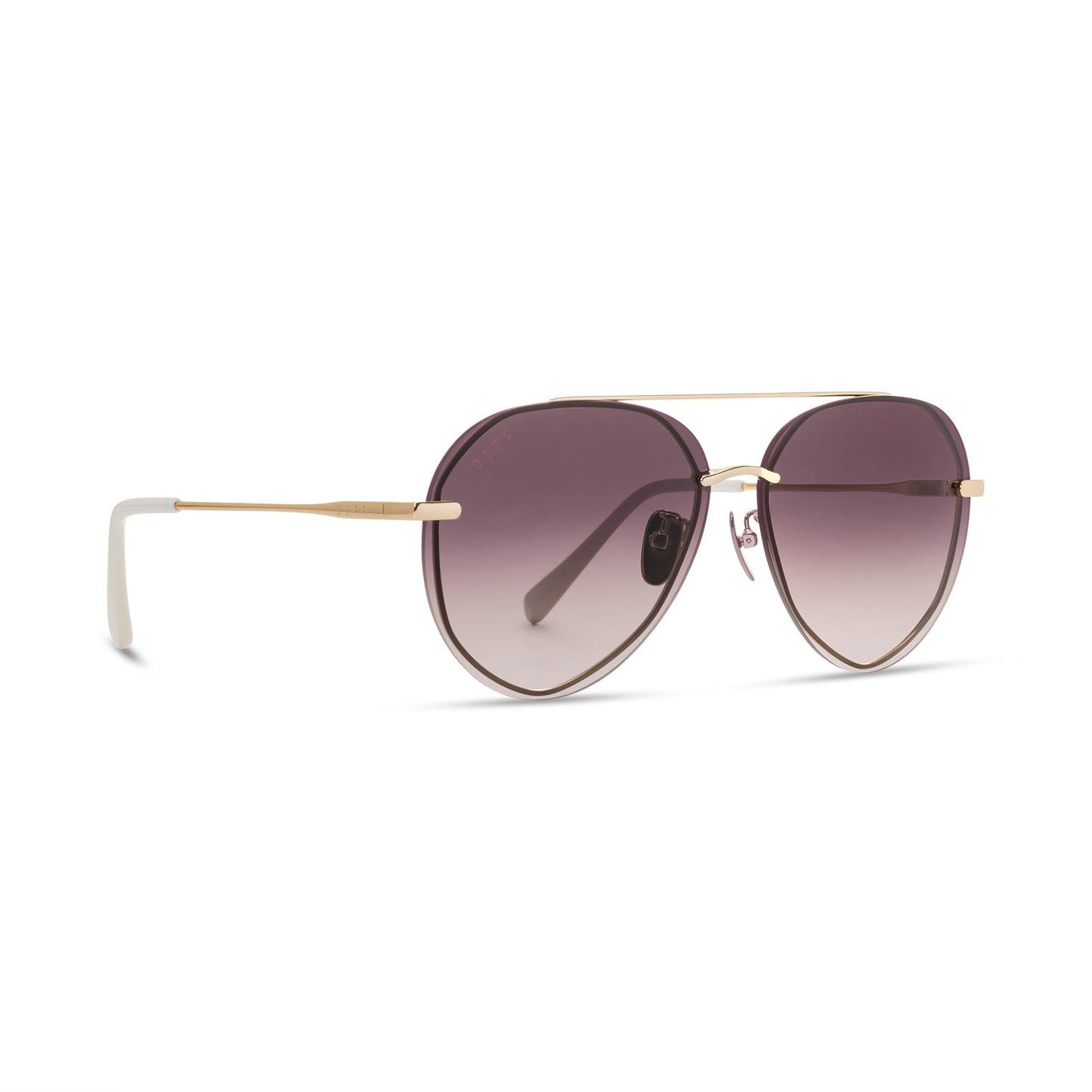 LENOX - GOLD + BROWN GRADIENT MIRROR POLARIZED SUNGLASSES