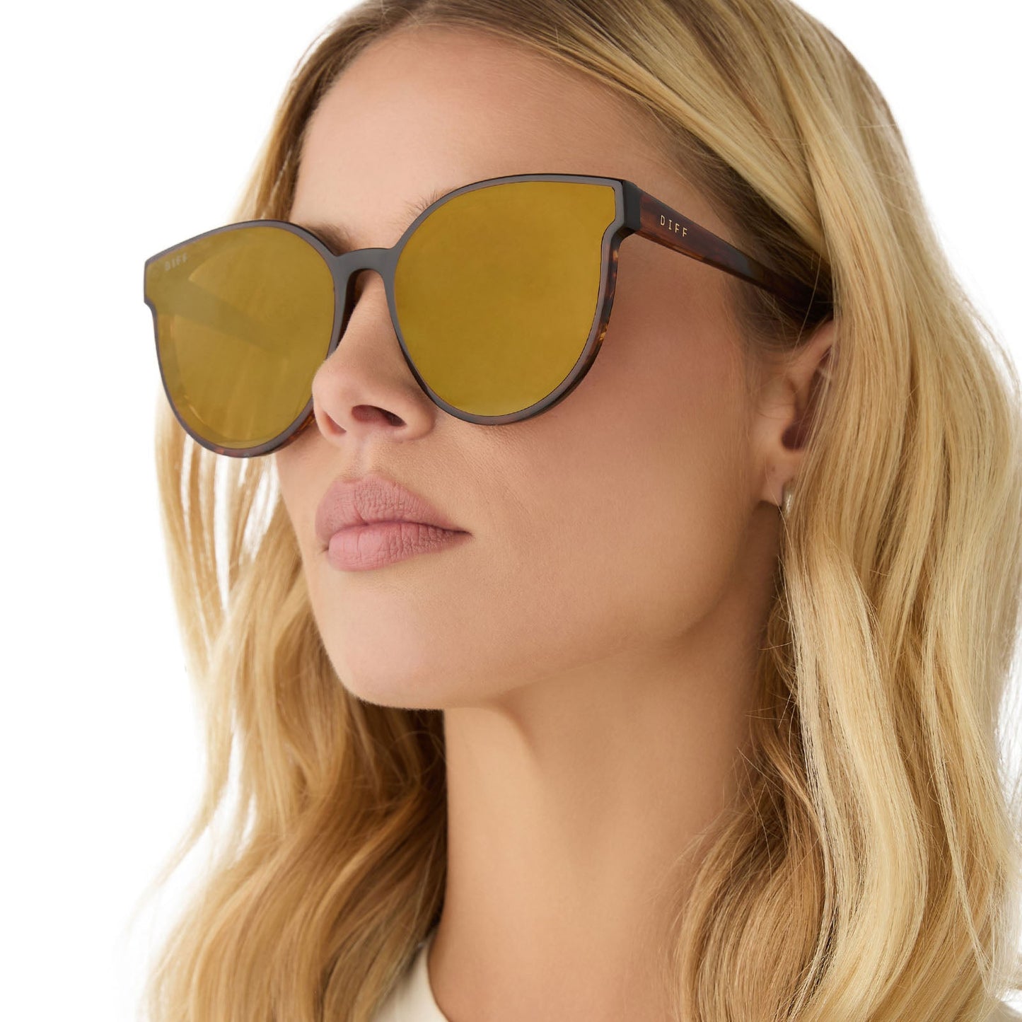 GEMMA - SEQUOIA TORTOISE + BROWN GOLD FLASH SUNGLASSES