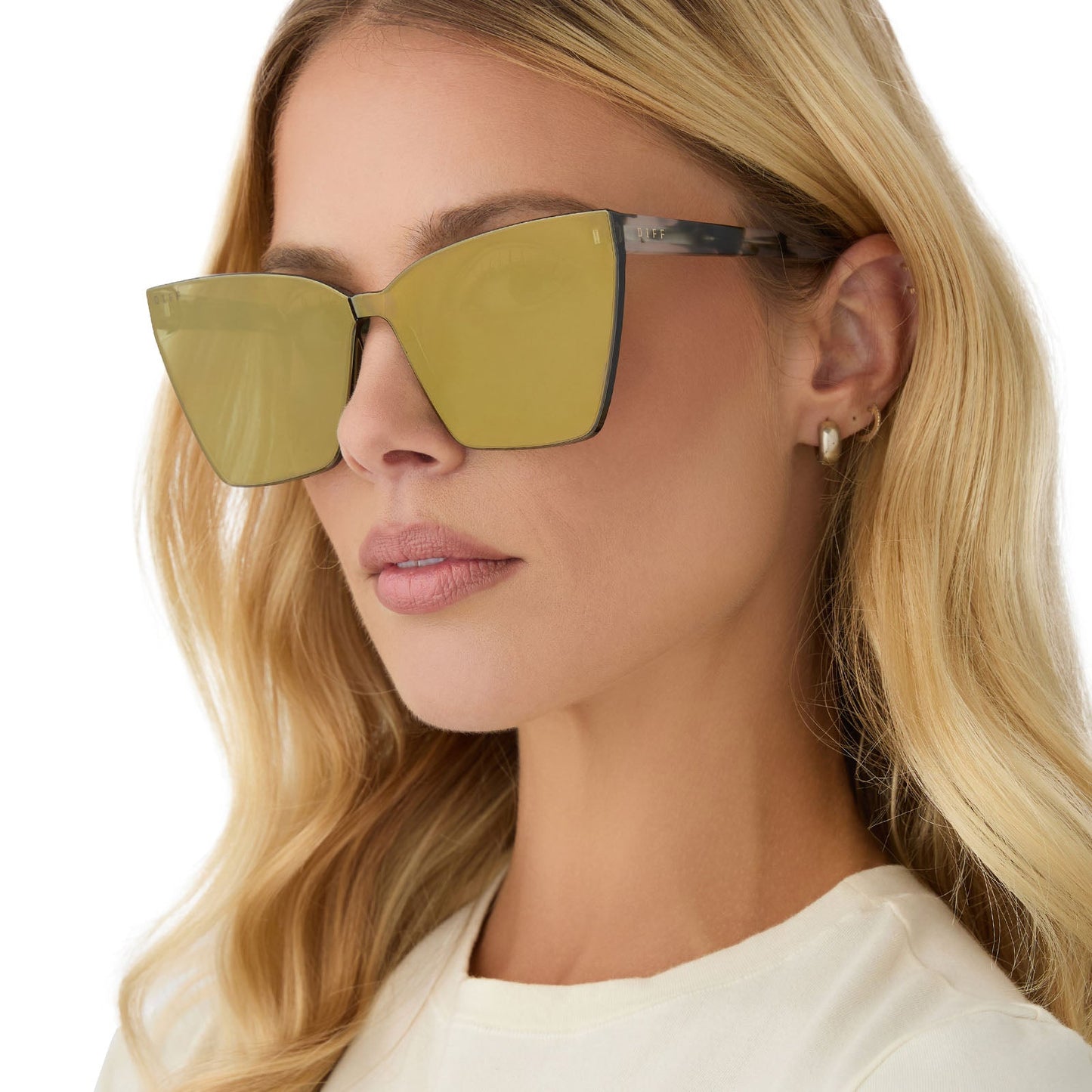 GOLDIE - KOMBU + MOSS MIRROR SUNGLASSES