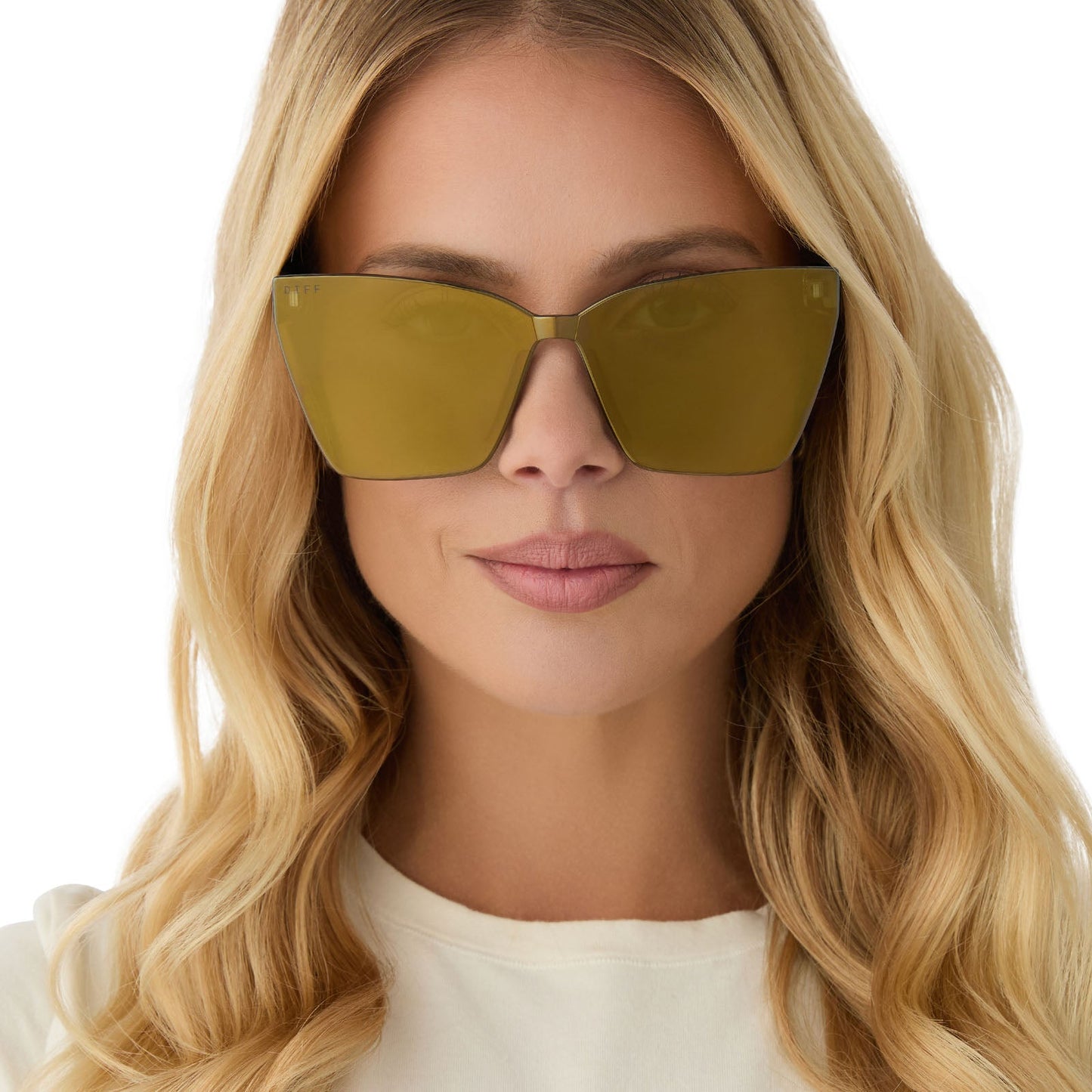 GOLDIE - KOMBU + MOSS MIRROR SUNGLASSES