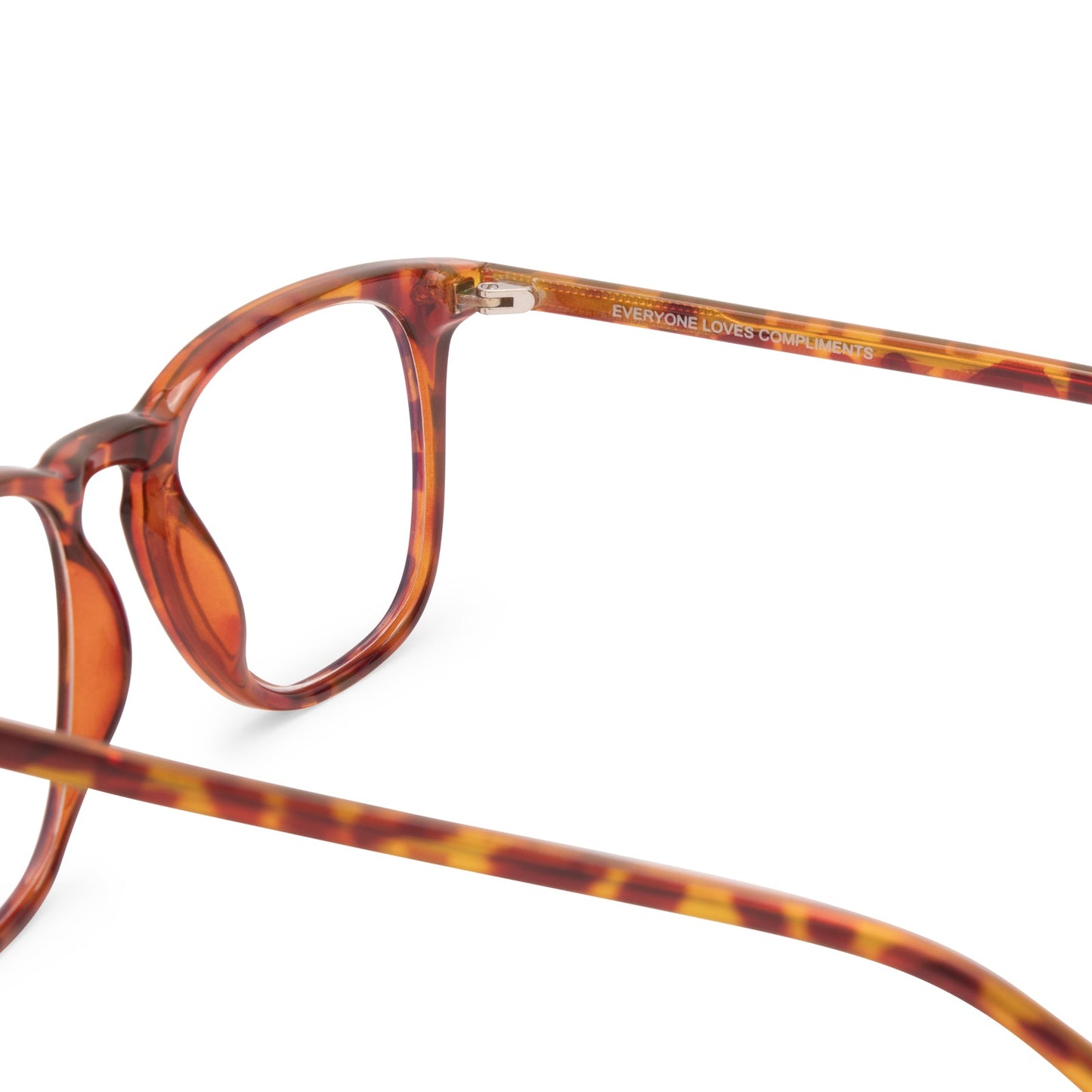 GRIFFIN - AMBER TORTOISE + BLUE LIGHT READERS