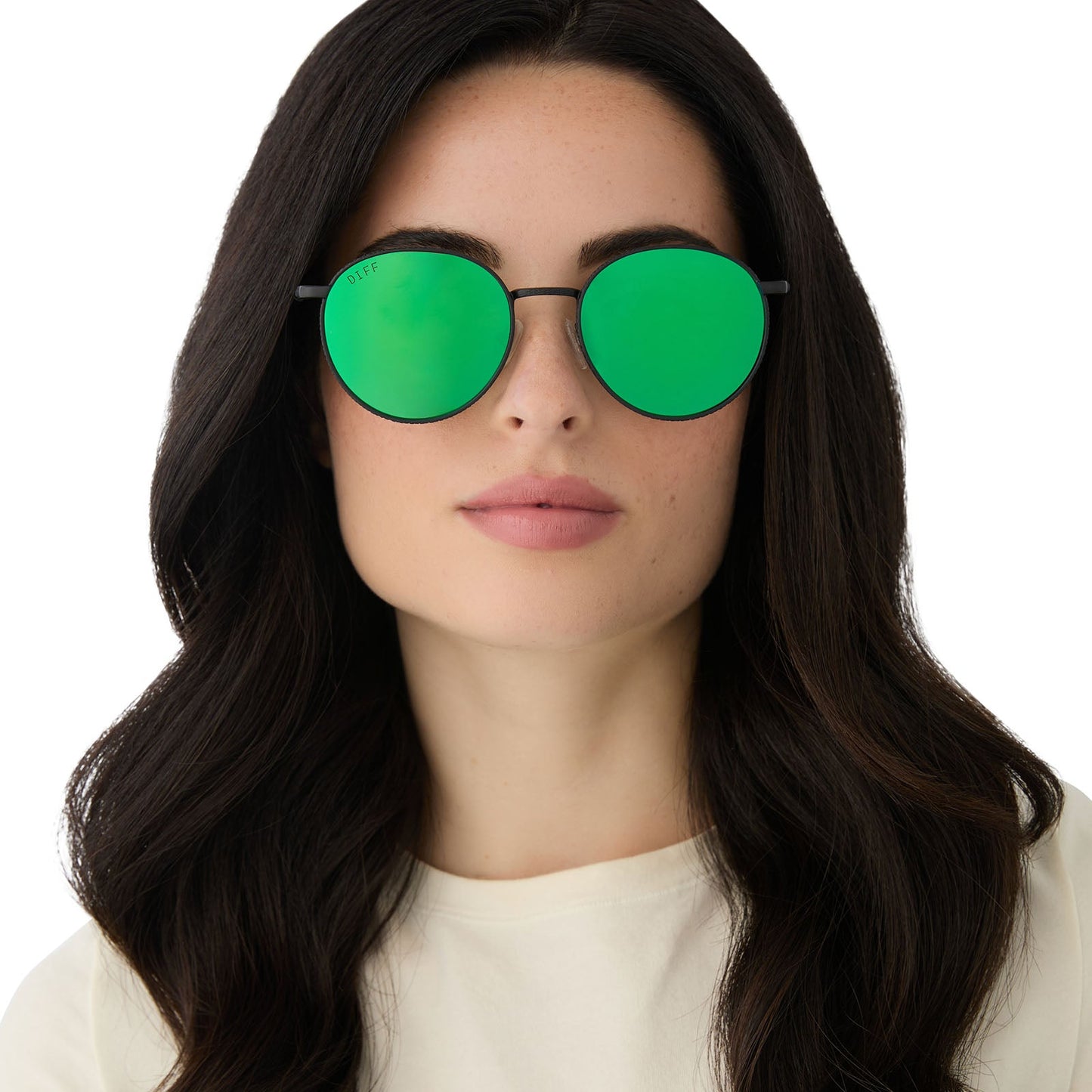 SNAPE™️ - MATTE BLACK METAL + GREEN MIRROR SUNGLASSES