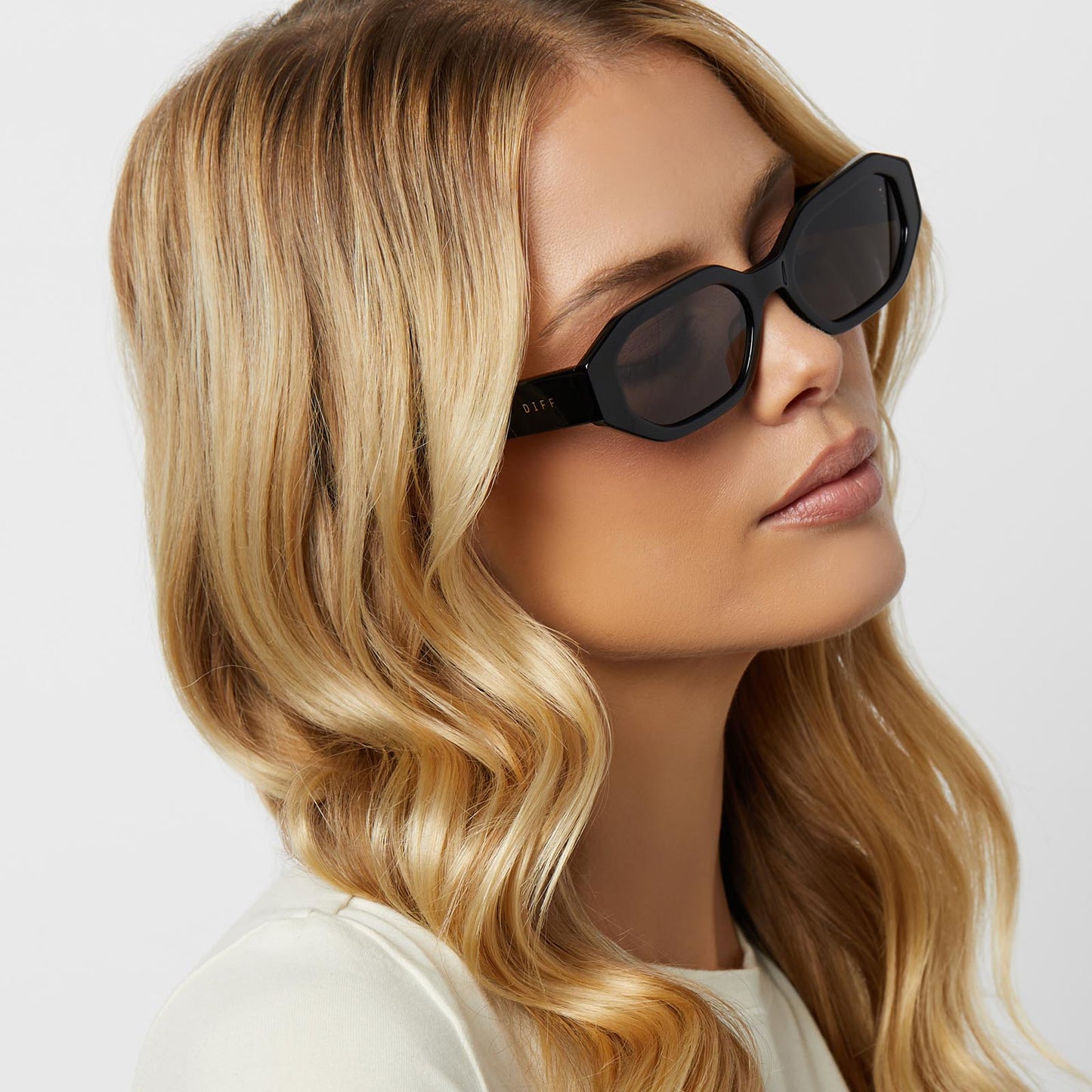 ALLEGRA - BLACK + GREY SUNGLASSES