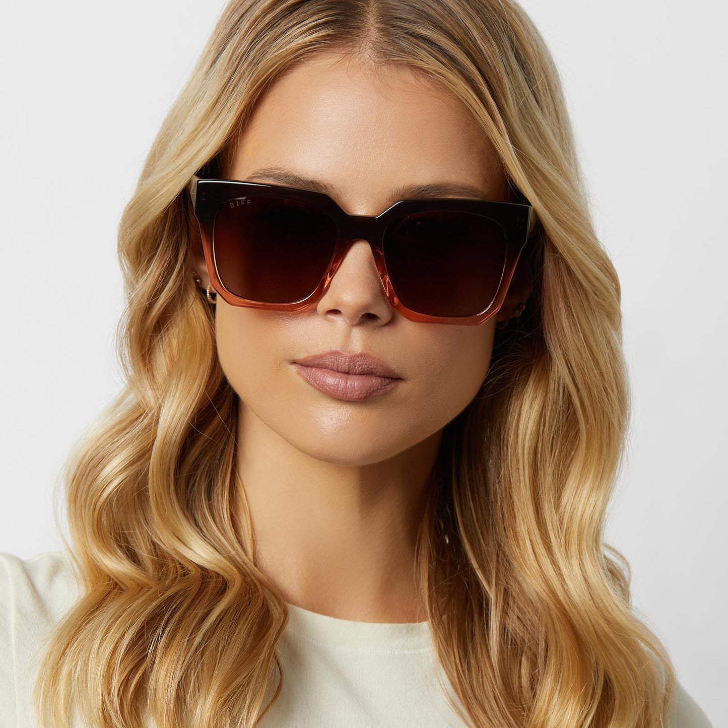 BELLA II - TAUPE OMBRE CRYSTAL + BROWN GRADIENT + POLARIZED SUNGLASSES