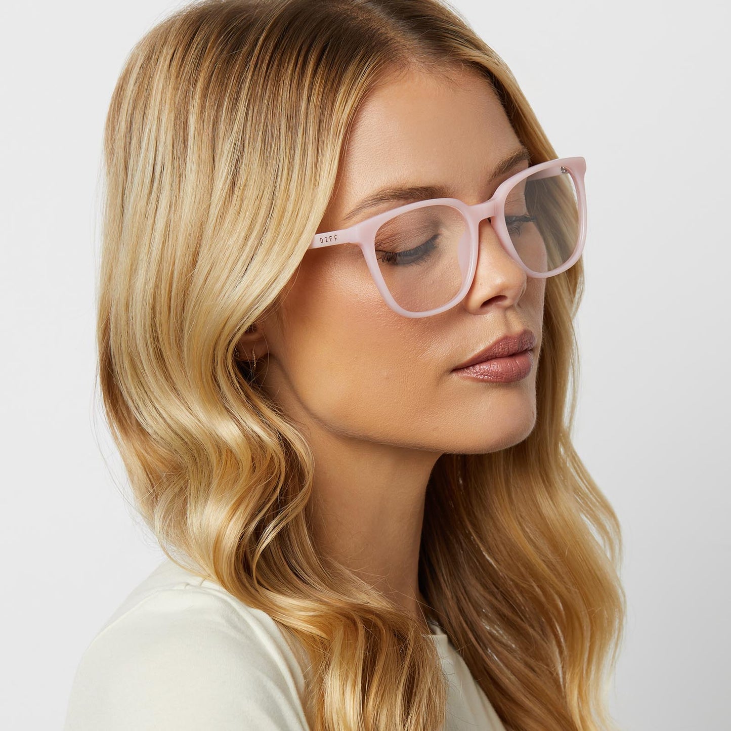 PARKER - PINK VELVET + PRESCRIPTION GLASSES