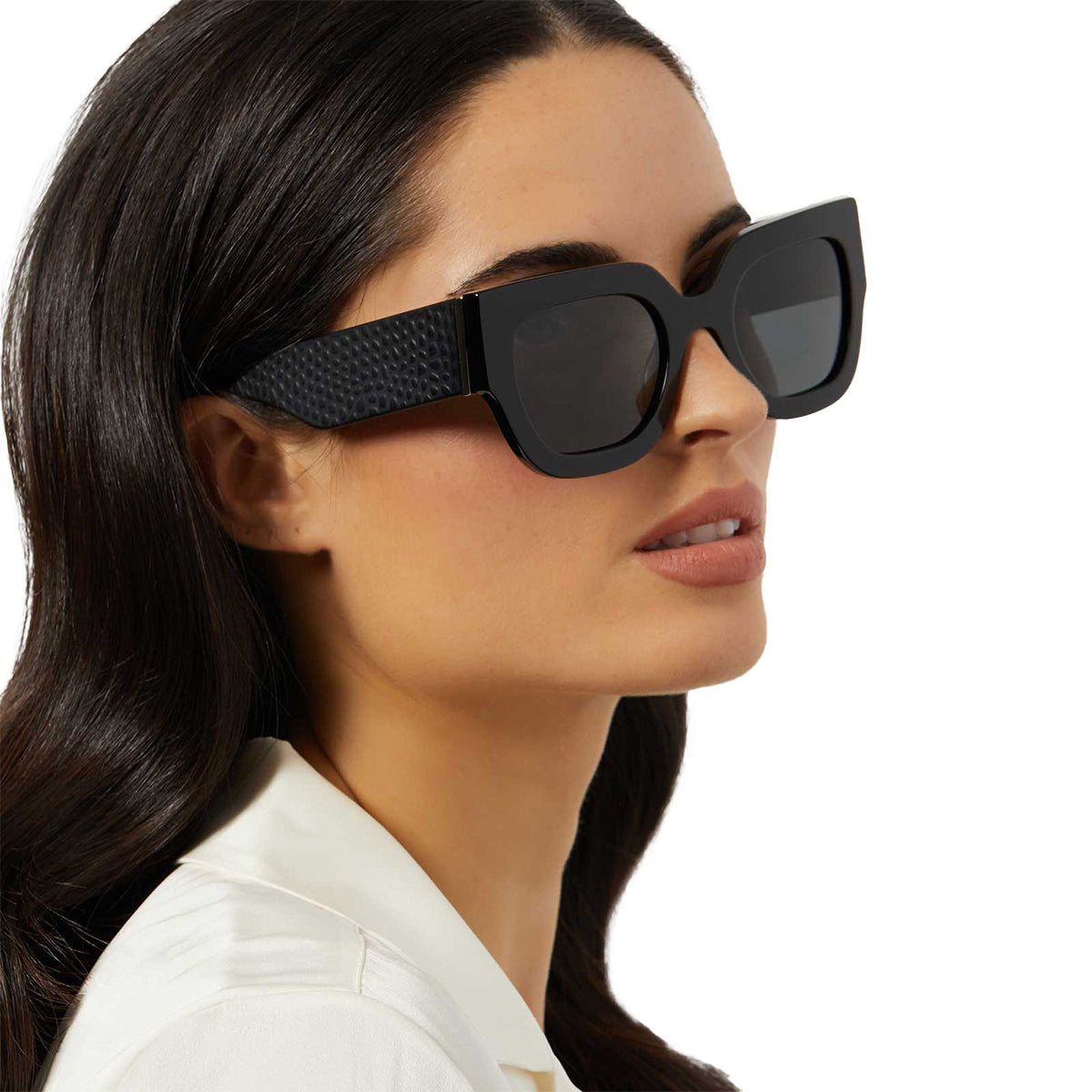 MAREN - BLACK + GREY + POLARIZED SUNGLASSES