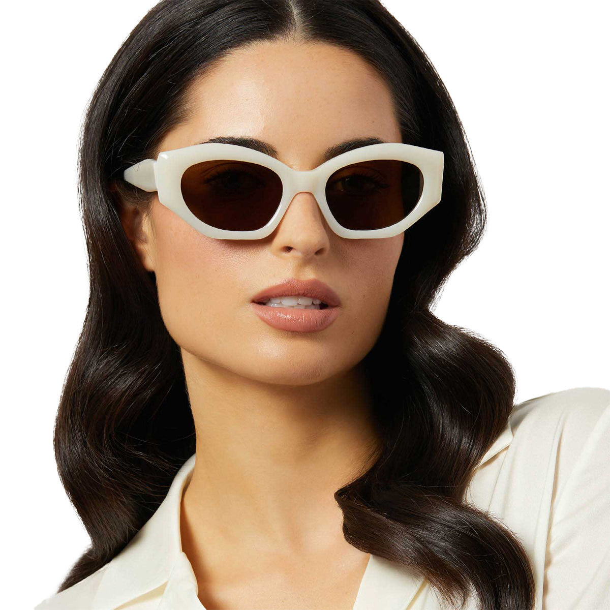 MARGOT - MERINGUE + BROWN + POLARIZED SUNGLASSES