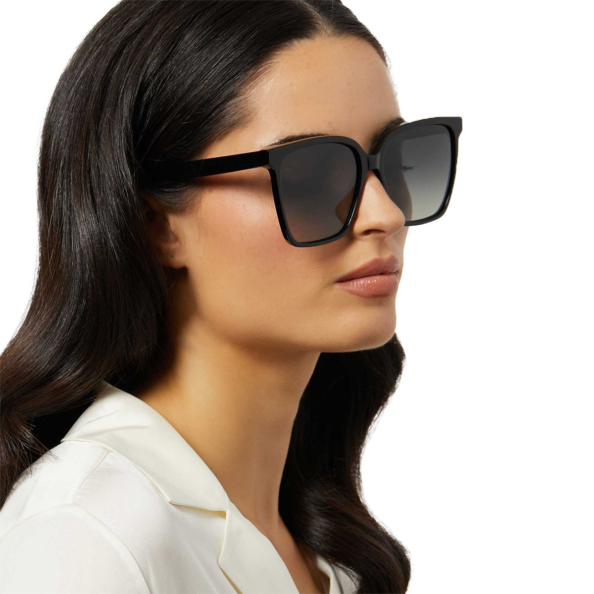 NAOMI - BLACK + GREY GRADIENT + POLARIZED SUNGLASSES