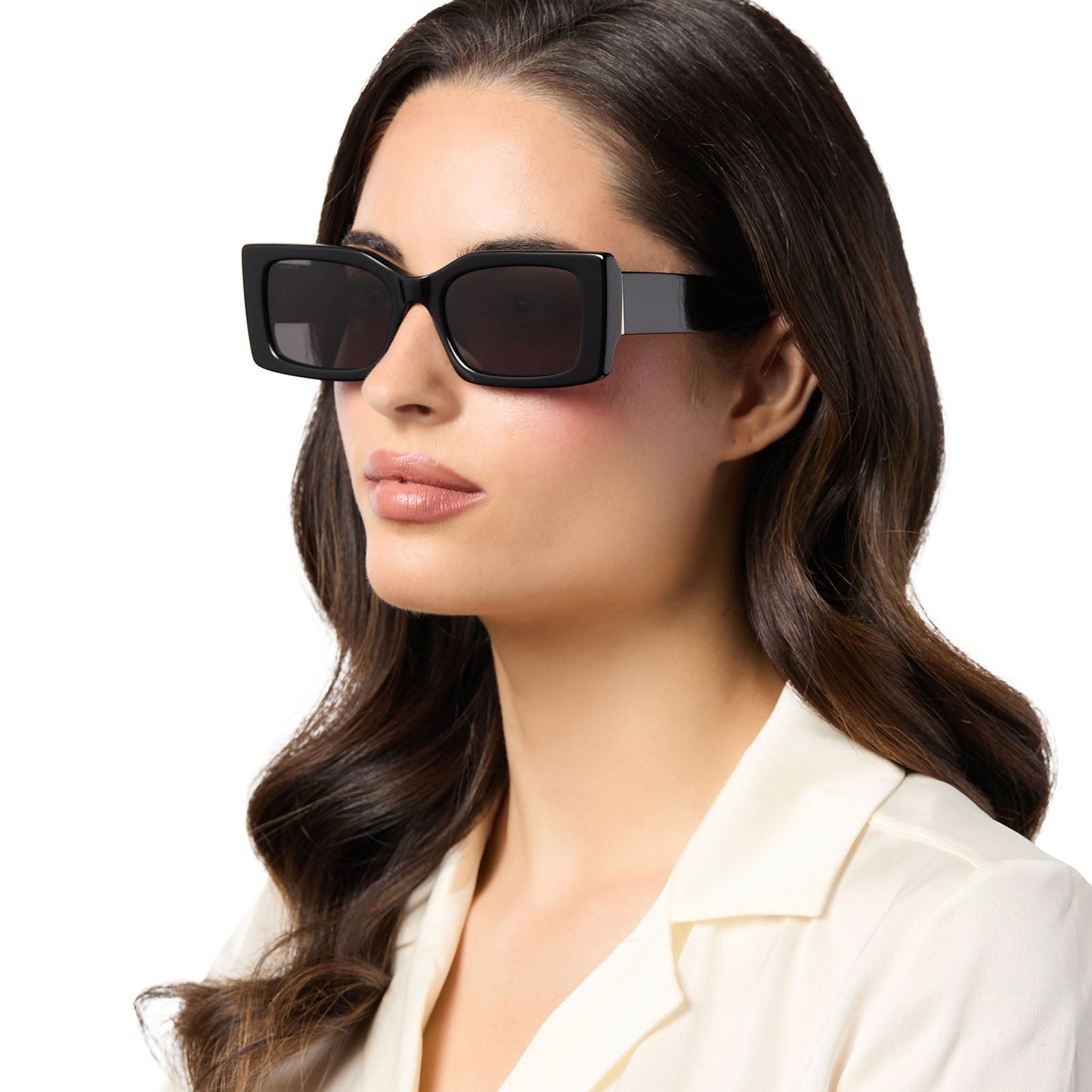 ALESSANDRA - BLACK + GREY + POLARIZED SUNGLASSES