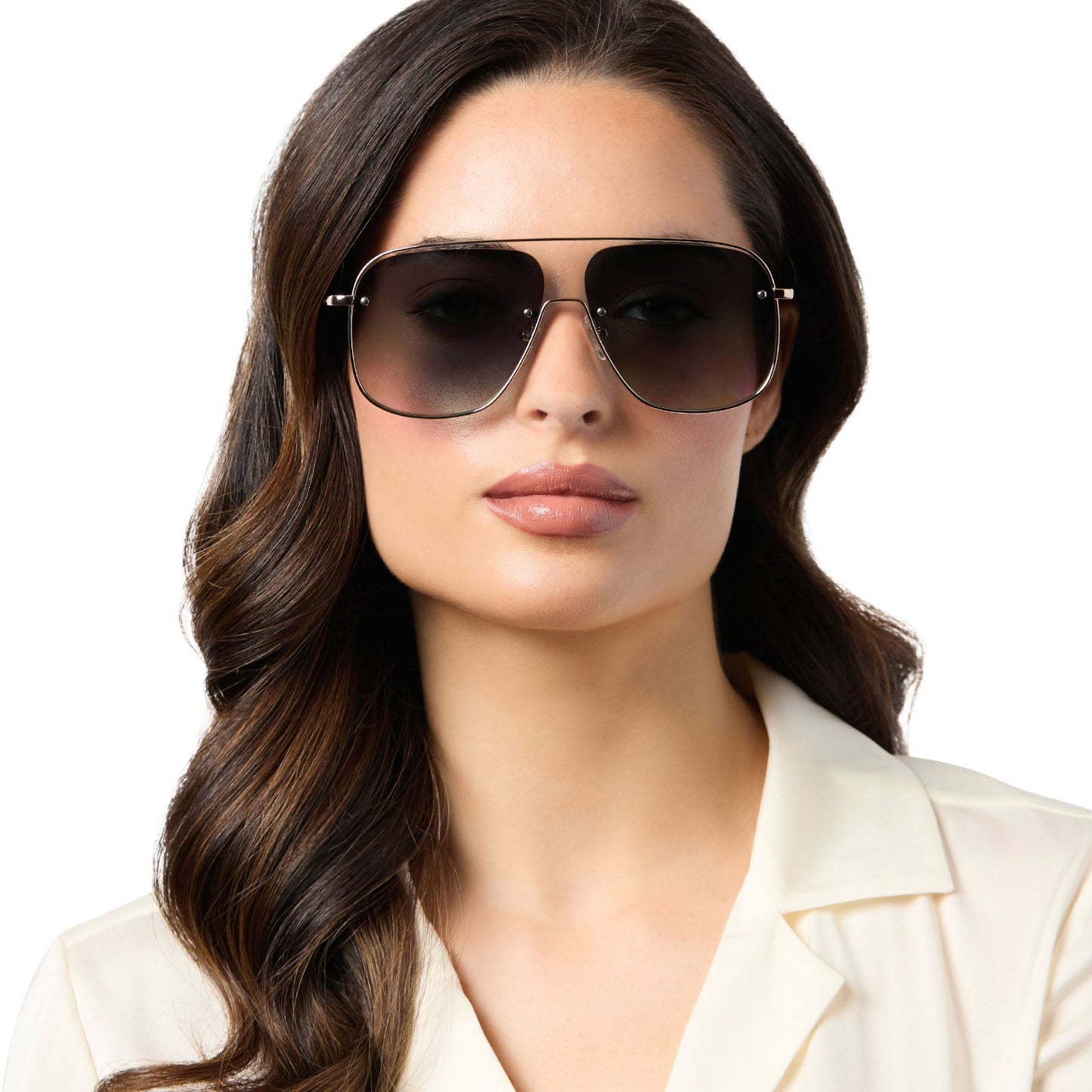 CYNTHIA - GOLD W RICH TORTOISE TEMPLE TIPS + G15 GRADIENT + POLARIZED SUNGLASSES