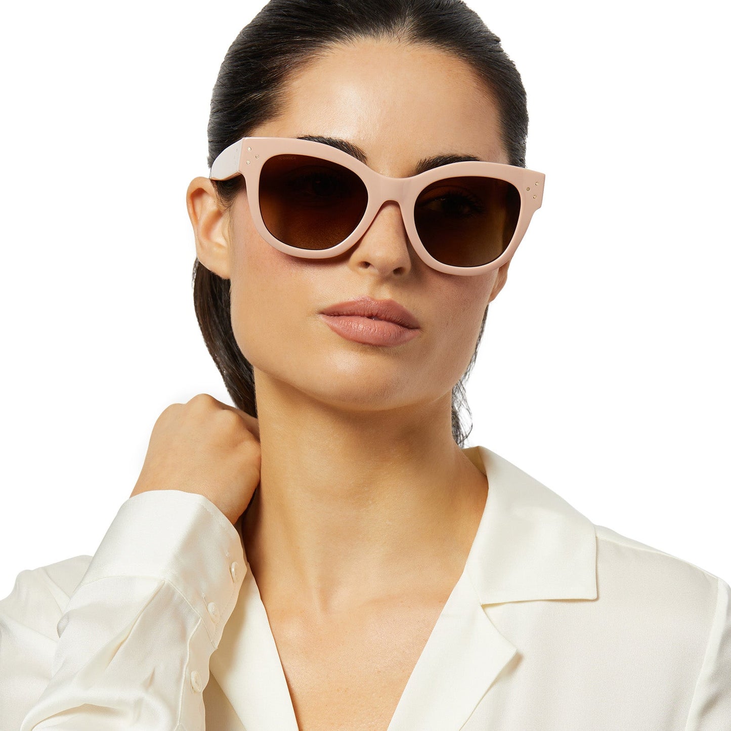 EVA - NUDE + BROWN GRADIENT + POLARIZED SUNGLASSES