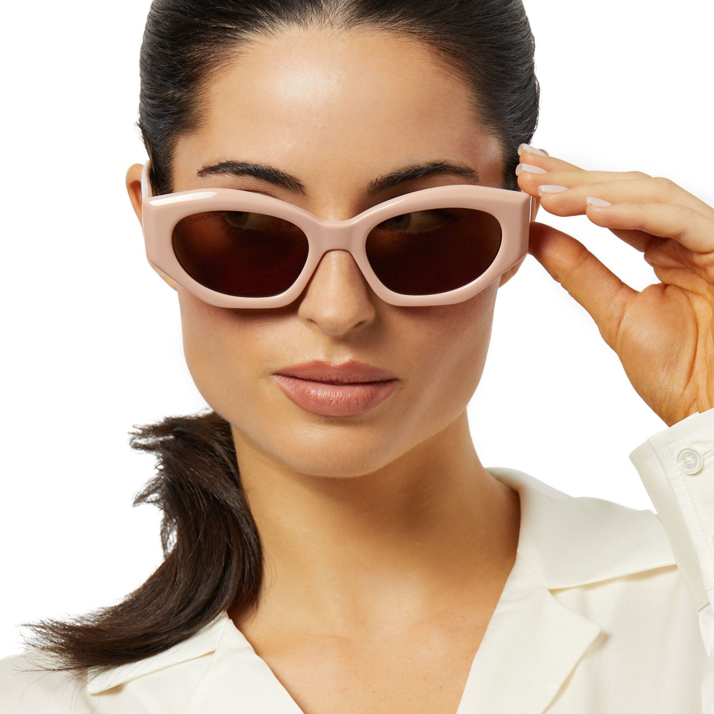 MARGOT - NUDE + BROWN GRADIENT + POLARIZED SUNGLASSES