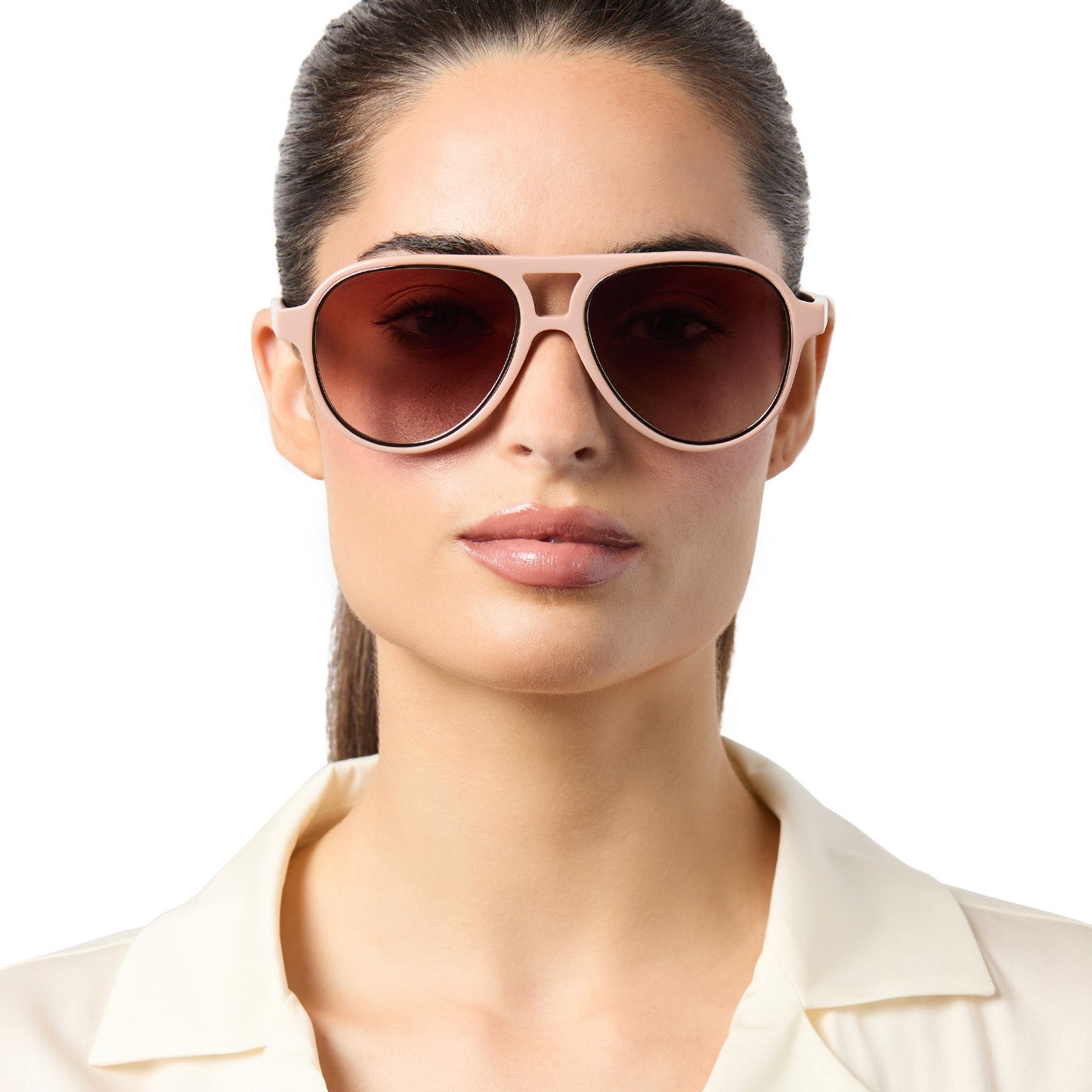 PIA - NUDE + BROWN GRADIENT + POLARIZED SUNGLASSES