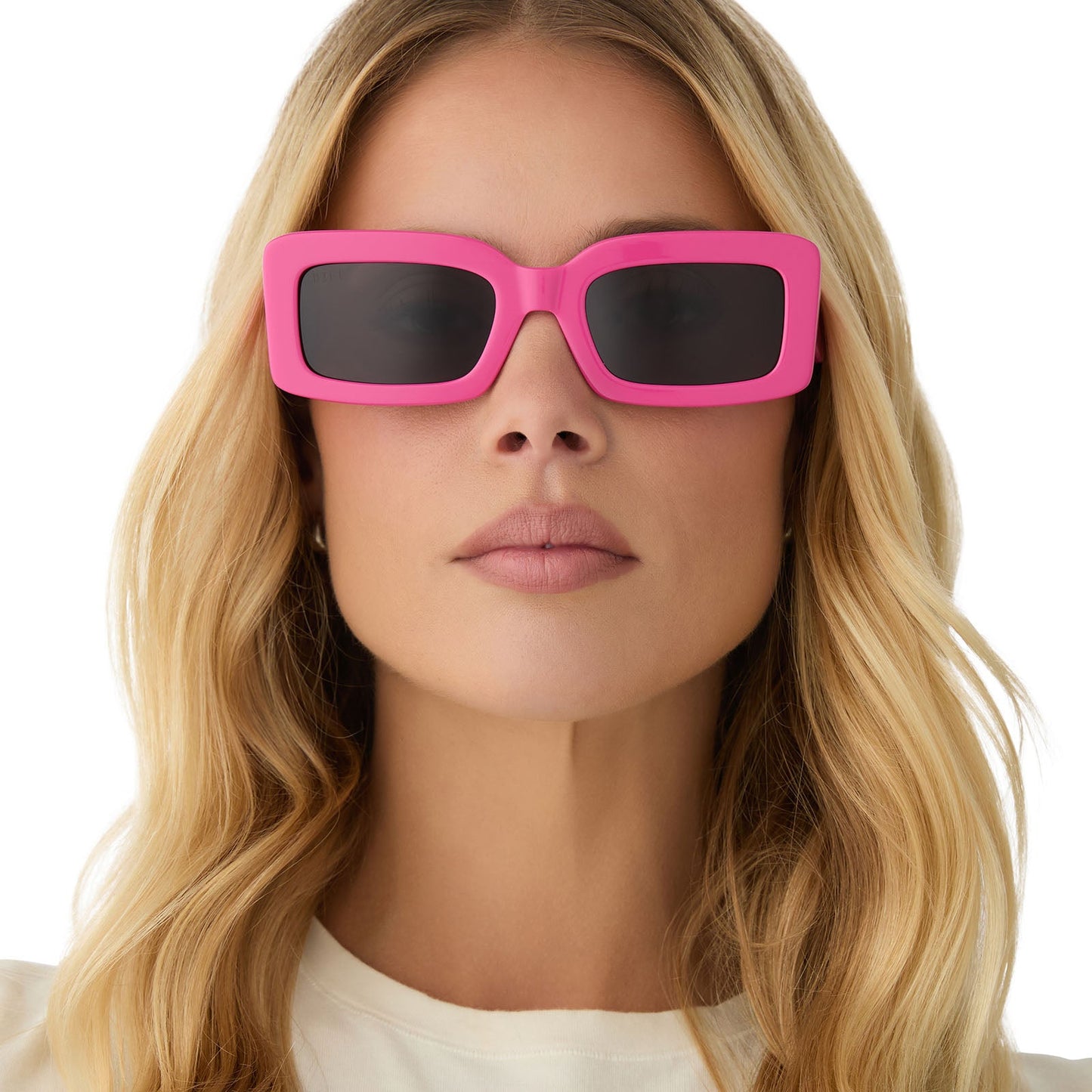 INDY - BRIGHT PINK + GREY SUNGLASSES