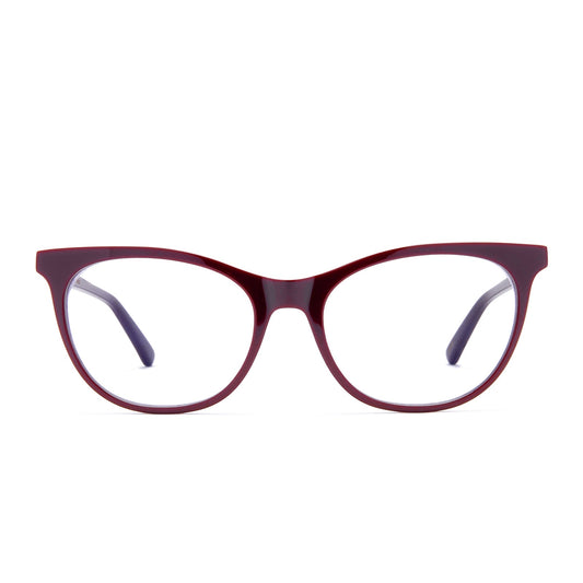 JADE - CLARET + BLUE LIGHT TECHNOLOGY GLASSES