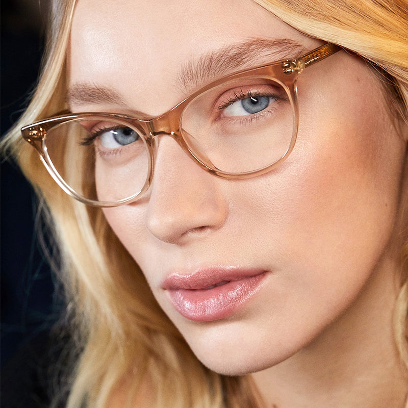 JADE - VINTAGE CRYSTAL + BLUE LIGHT TECHNOLOGY CLEAR GLASSES