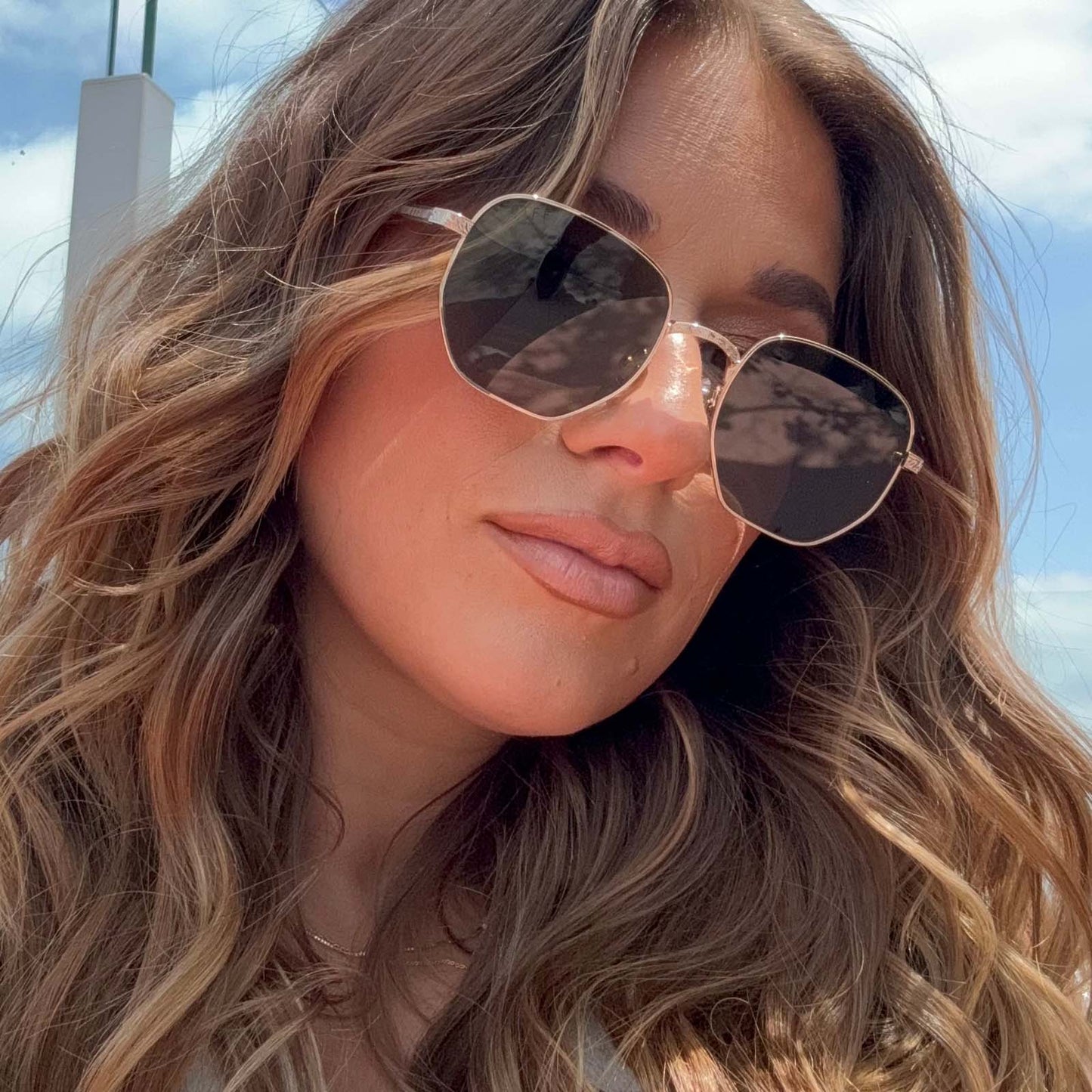 JESSIE JAMES DECKER - JJD + GOLD + G15 + POLARIZED SUNGLASSES