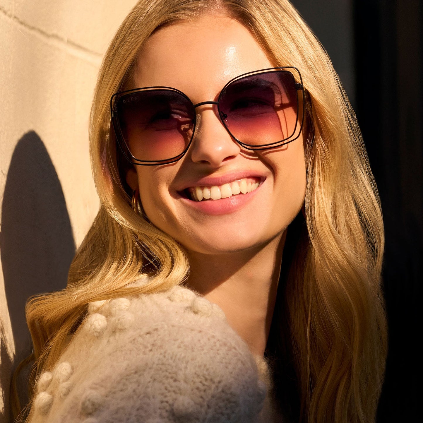 JACQUELINE - BLACK + TWILIGHT GRADIENT + POLARIZED SUNGLASSES