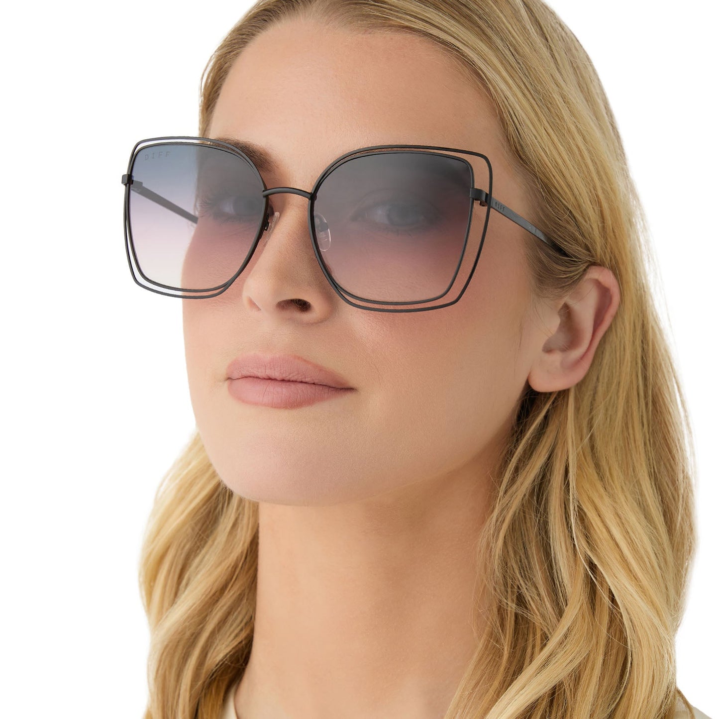 JACQUELINE - BLACK + TWILIGHT GRADIENT + POLARIZED SUNGLASSES