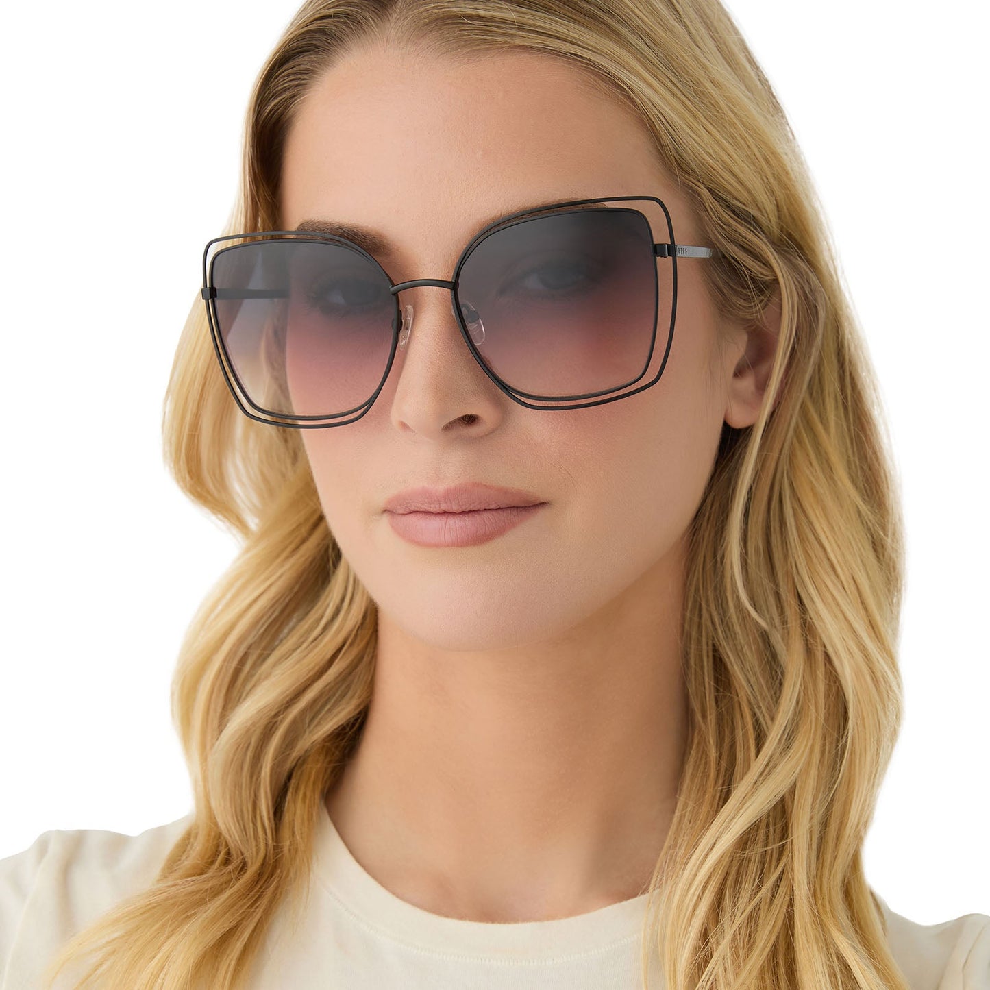 JACQUELINE - BLACK + TWILIGHT GRADIENT + POLARIZED SUNGLASSES