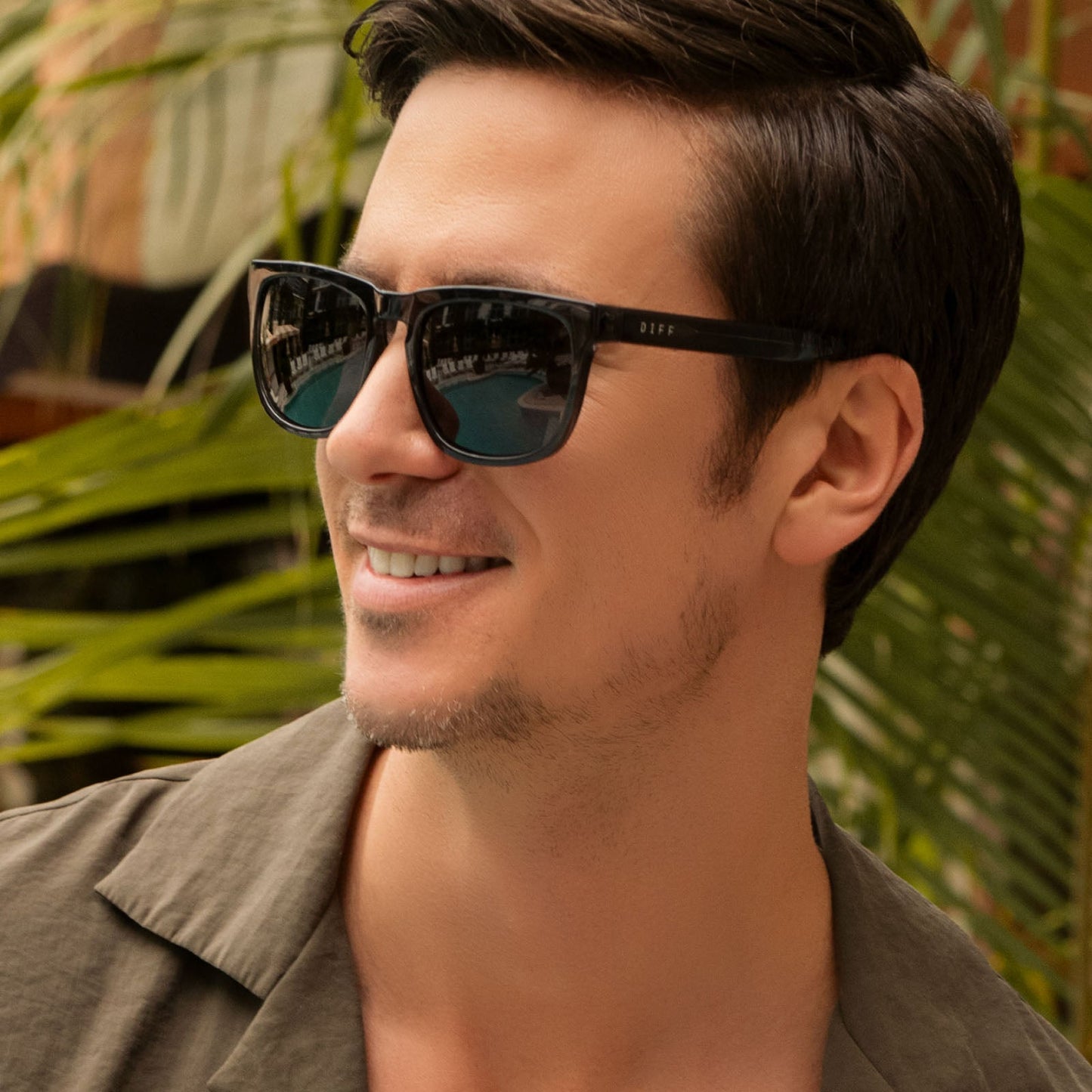 JAKE - BLACK + GREY POLARIZED SUNGLASSES